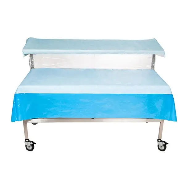 AcralMed TBL554/555/556 SS Table with Solid Upper Shelf - Image 4