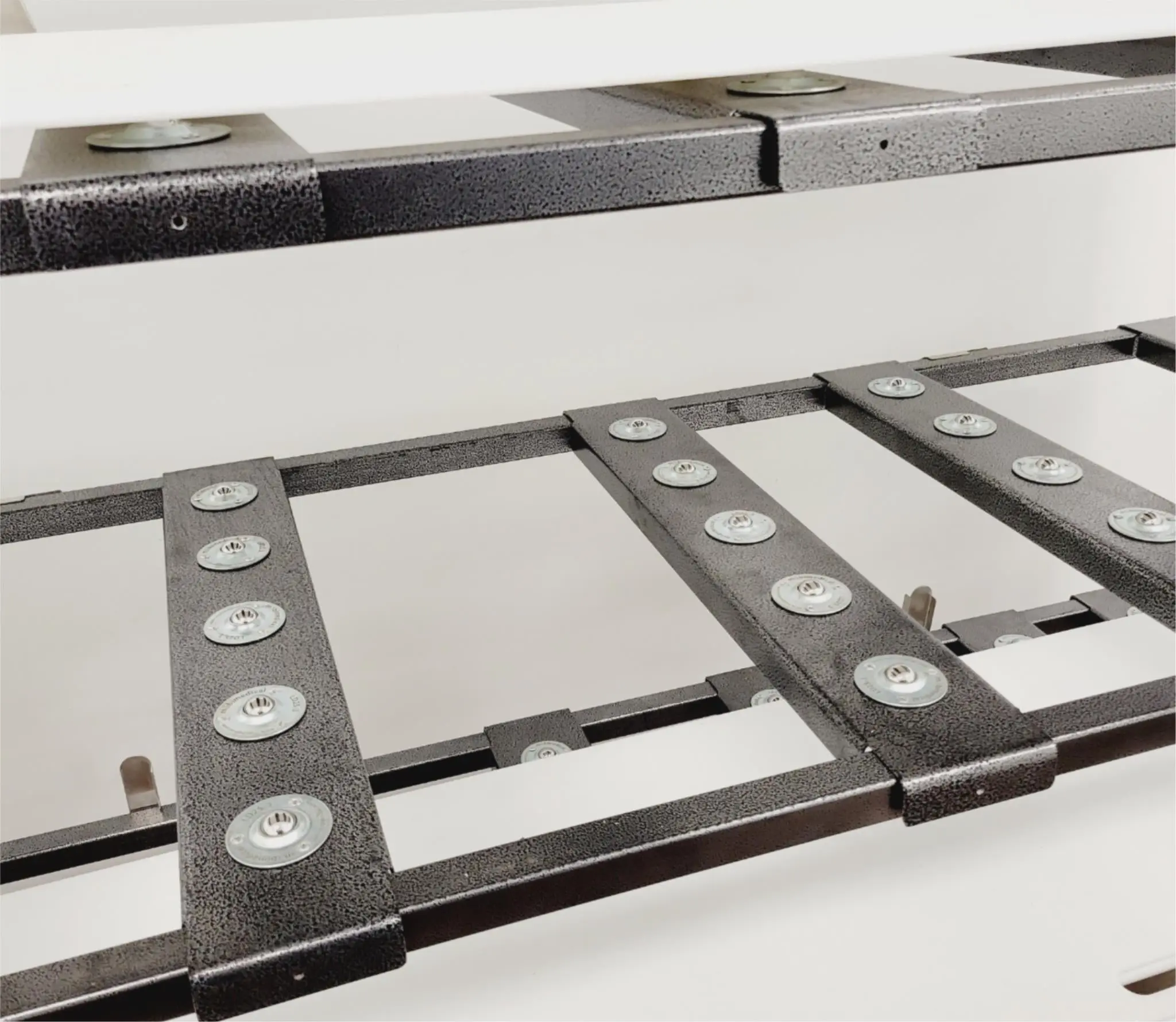 4 Tier 1174-X Multi-Directional Loading Mortuary Roller Rack w/ Transfer Boards - Image 2