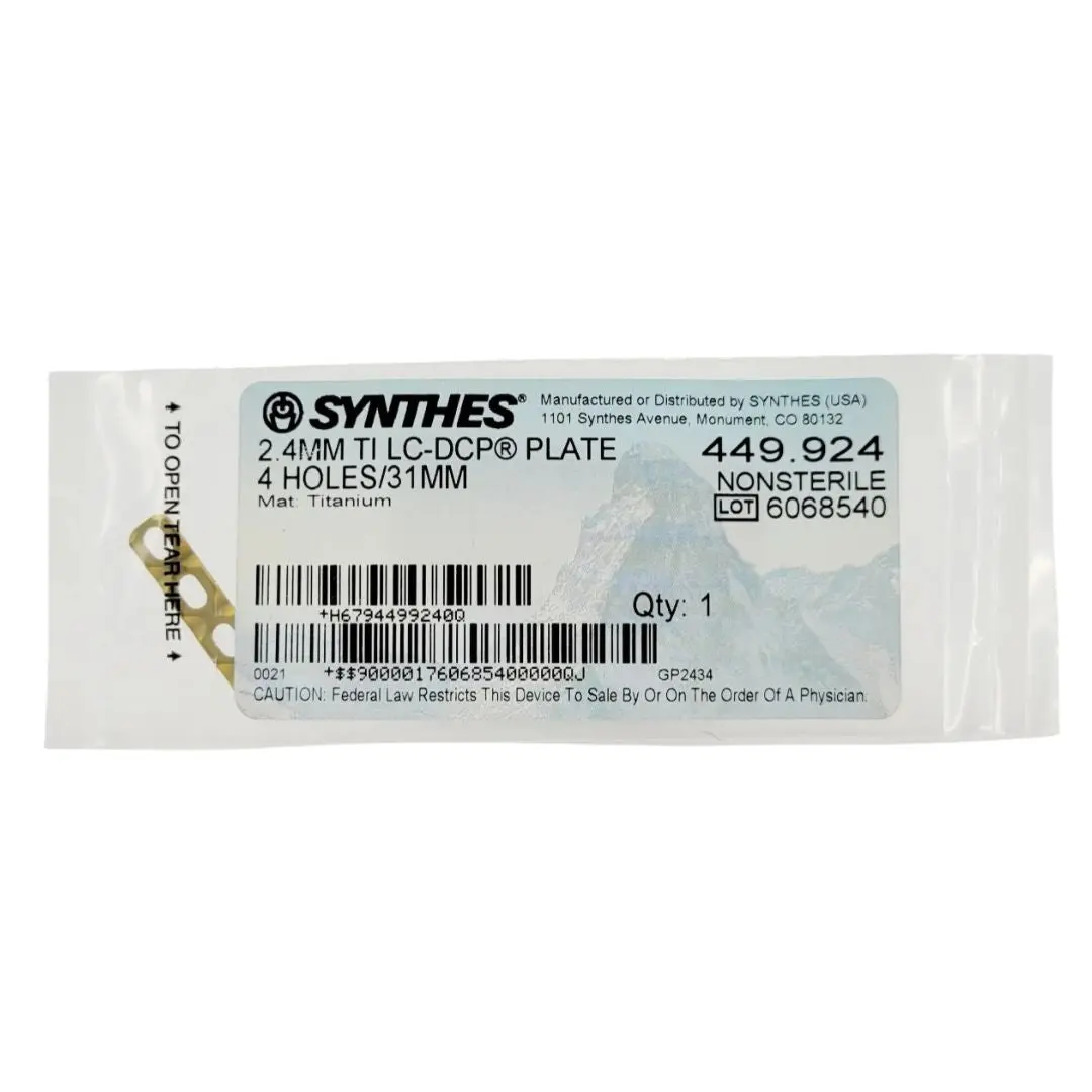 Synthes 449.924 2.4mm Titanium LC-DCP