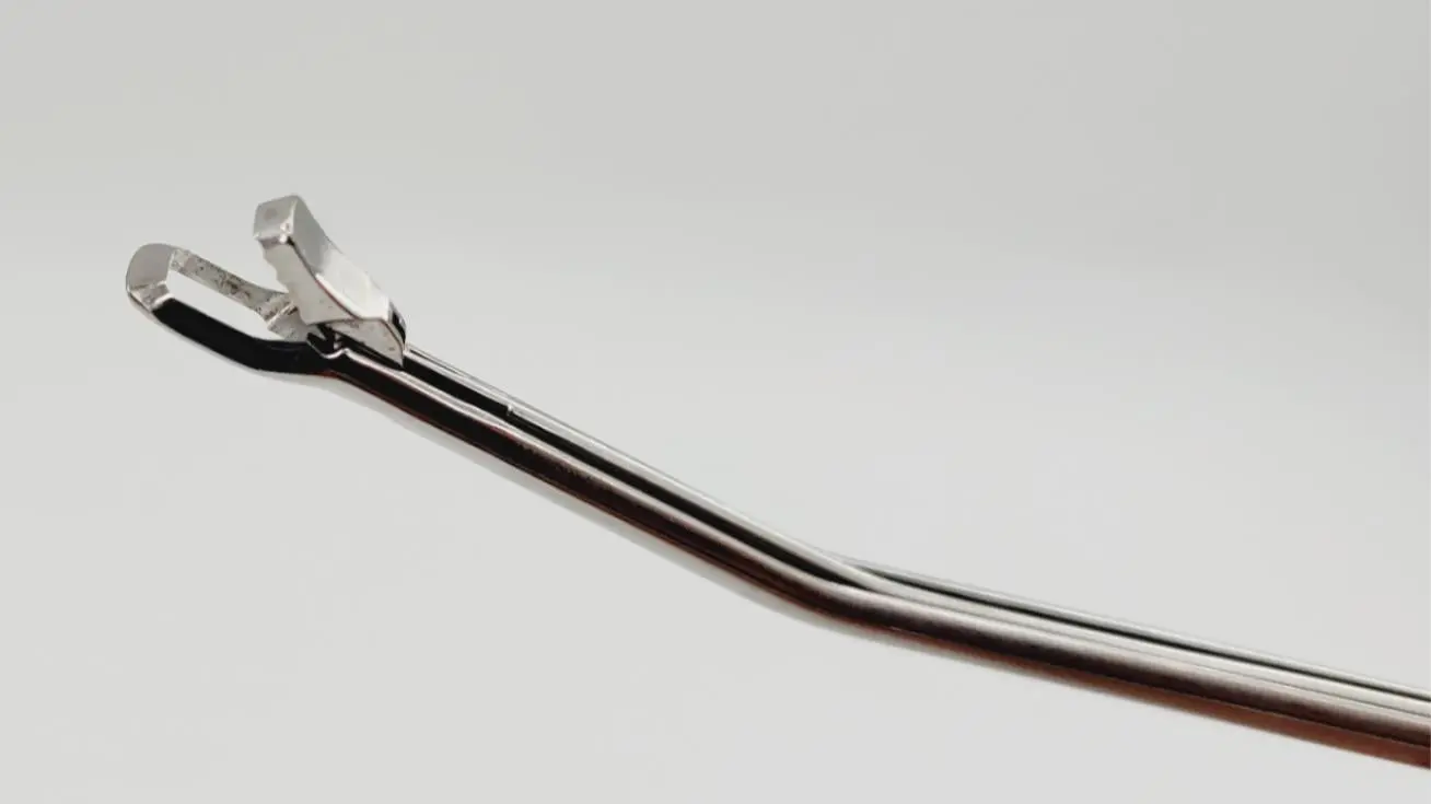 Acufex 012048 Duckling Punch Basket Upswept Loop Handle Forceps 9" - Image 3