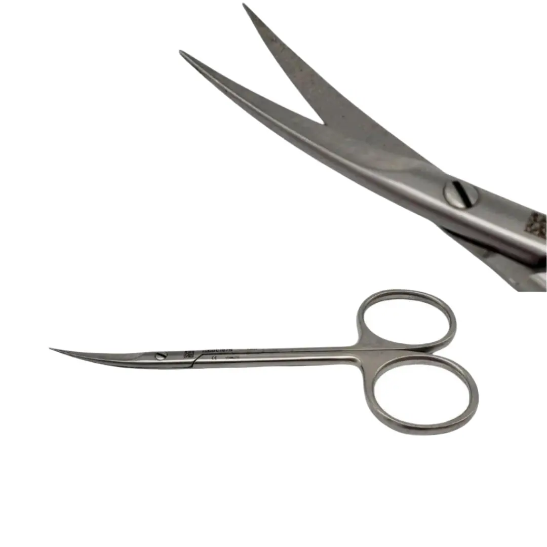 Aesculap BC107R Iris Scissors Curved Sharp Tips 4.5 Inch Ophthalmic