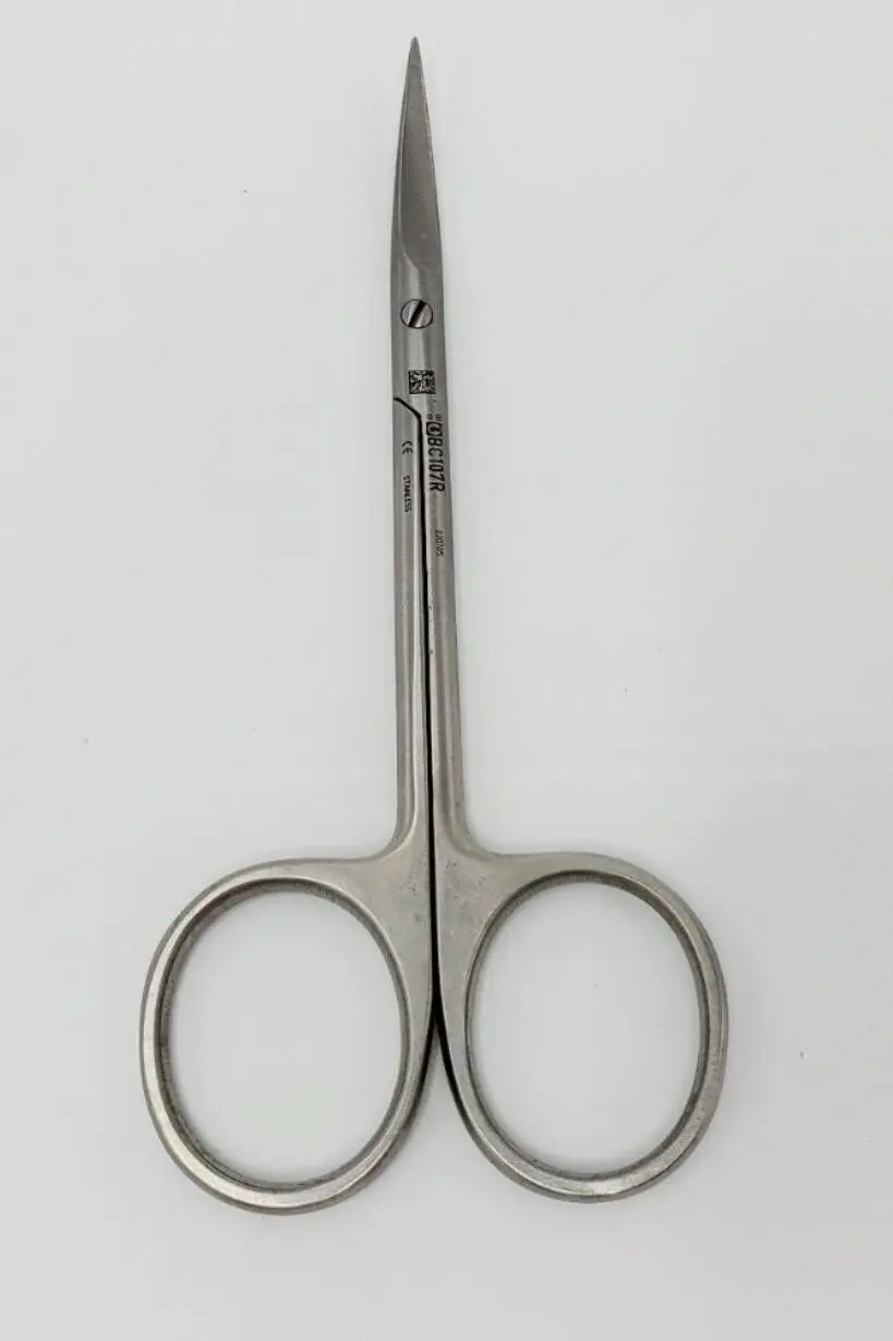 Aesculap BC107R Iris Scissors Curved Sharp Tips 4.5 Inch Ophthalmic - Image 4