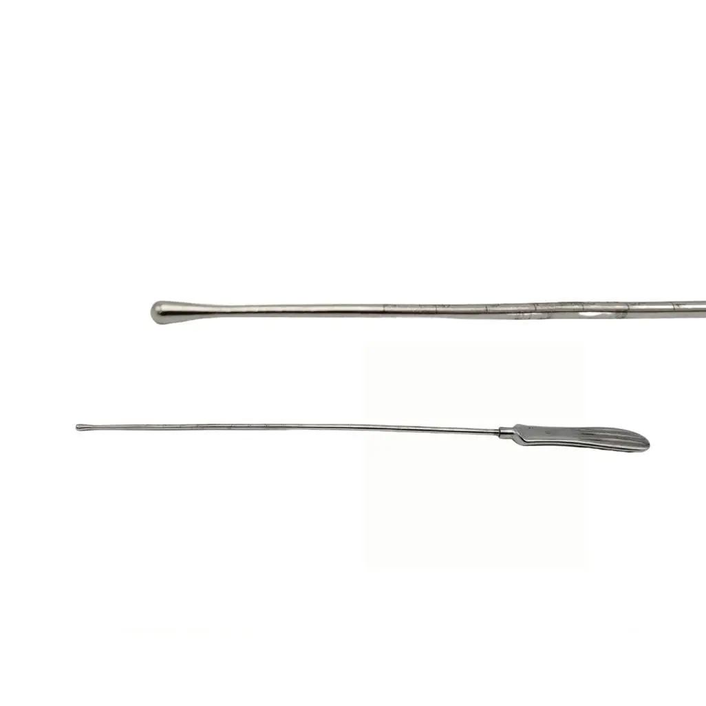Aesculap EO012R Sims Uterine Probe Curved 4mm 13.125in OB GYN