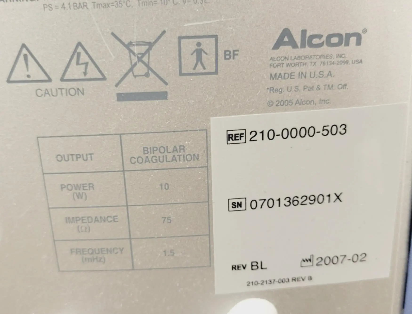 Alcon Infinity Vision Phacoemulsifier 210-0000-503 w/ OZIL Handpiece V 02.04.005 - Image 15