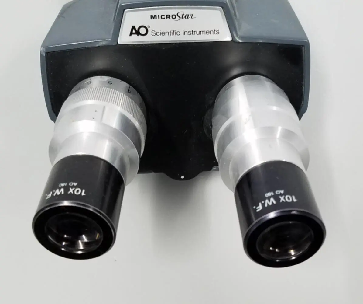 AO Scientific Microstar Surgical Microscope Binocular Head w/ 10 x W.F AO 180 - Image 3