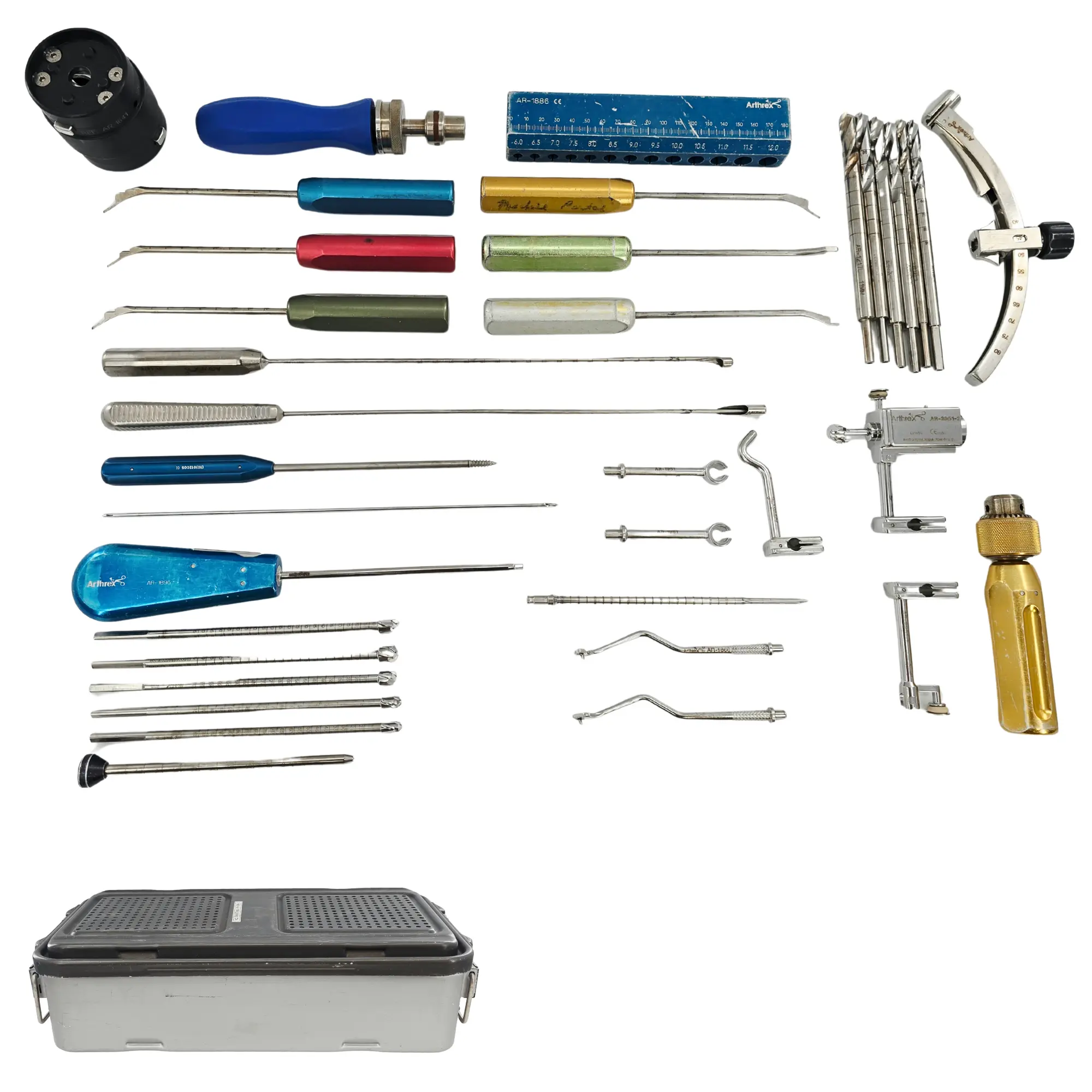 Arthrex ACL Transtibial Transportal Instrument Set 34pc w/ Case