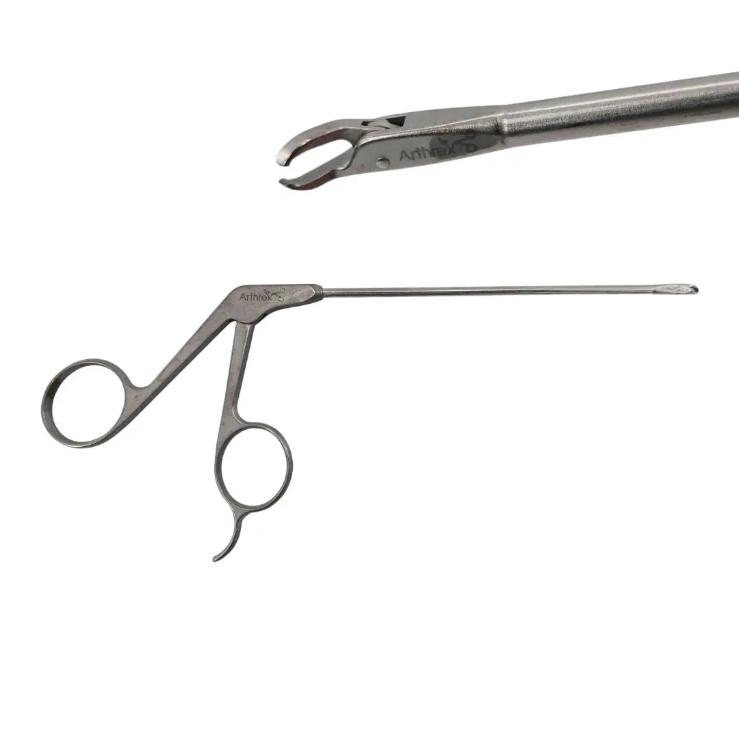 Arthrex AR-12590 Retriever Forceps Ø3.4mm 45° Left Arthroscopy 8-3/4"