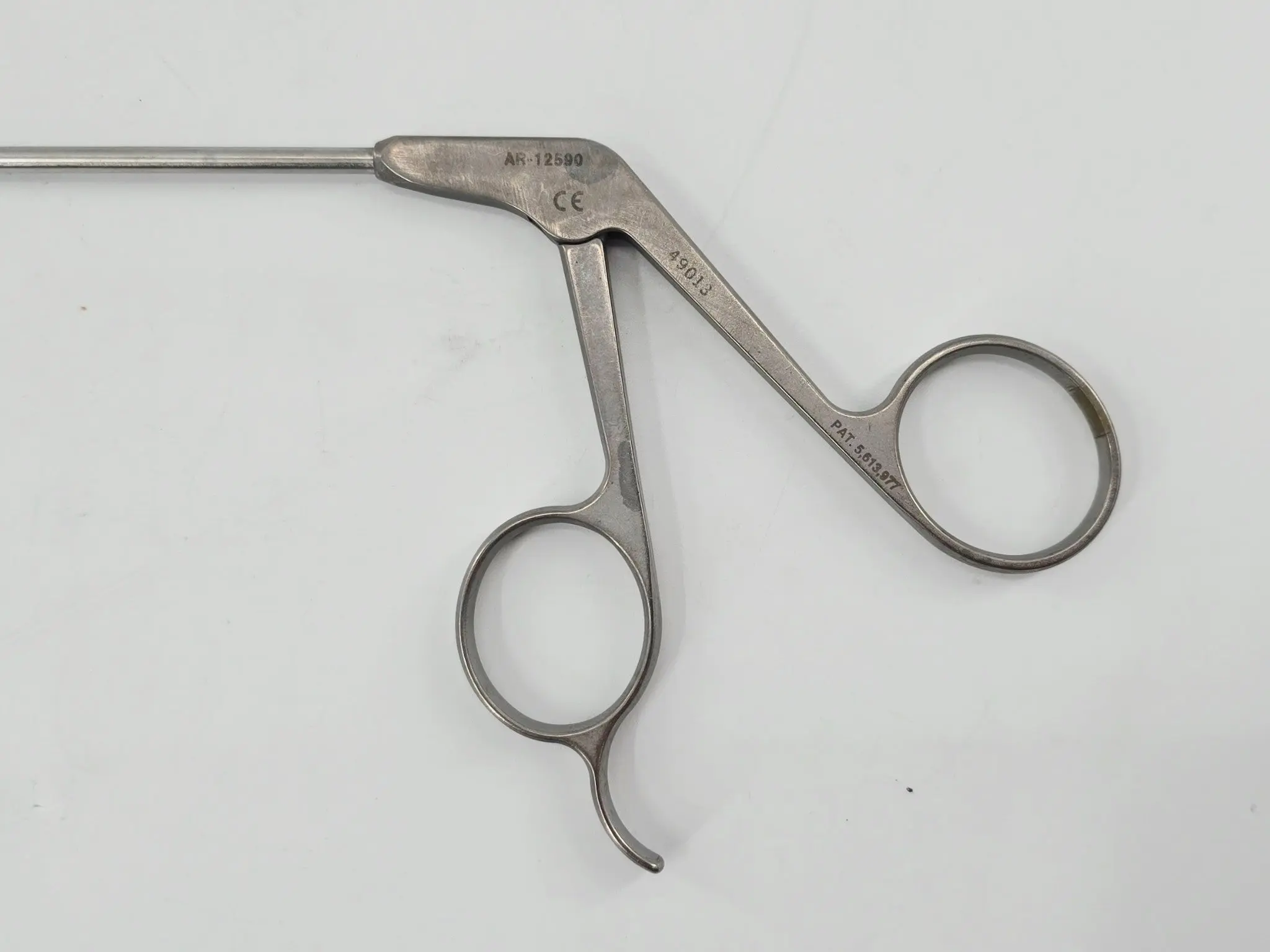 Arthrex AR-12590 Retriever Forceps Ø3.4mm 45° Left Arthroscopy 8-3/4" - Image 3
