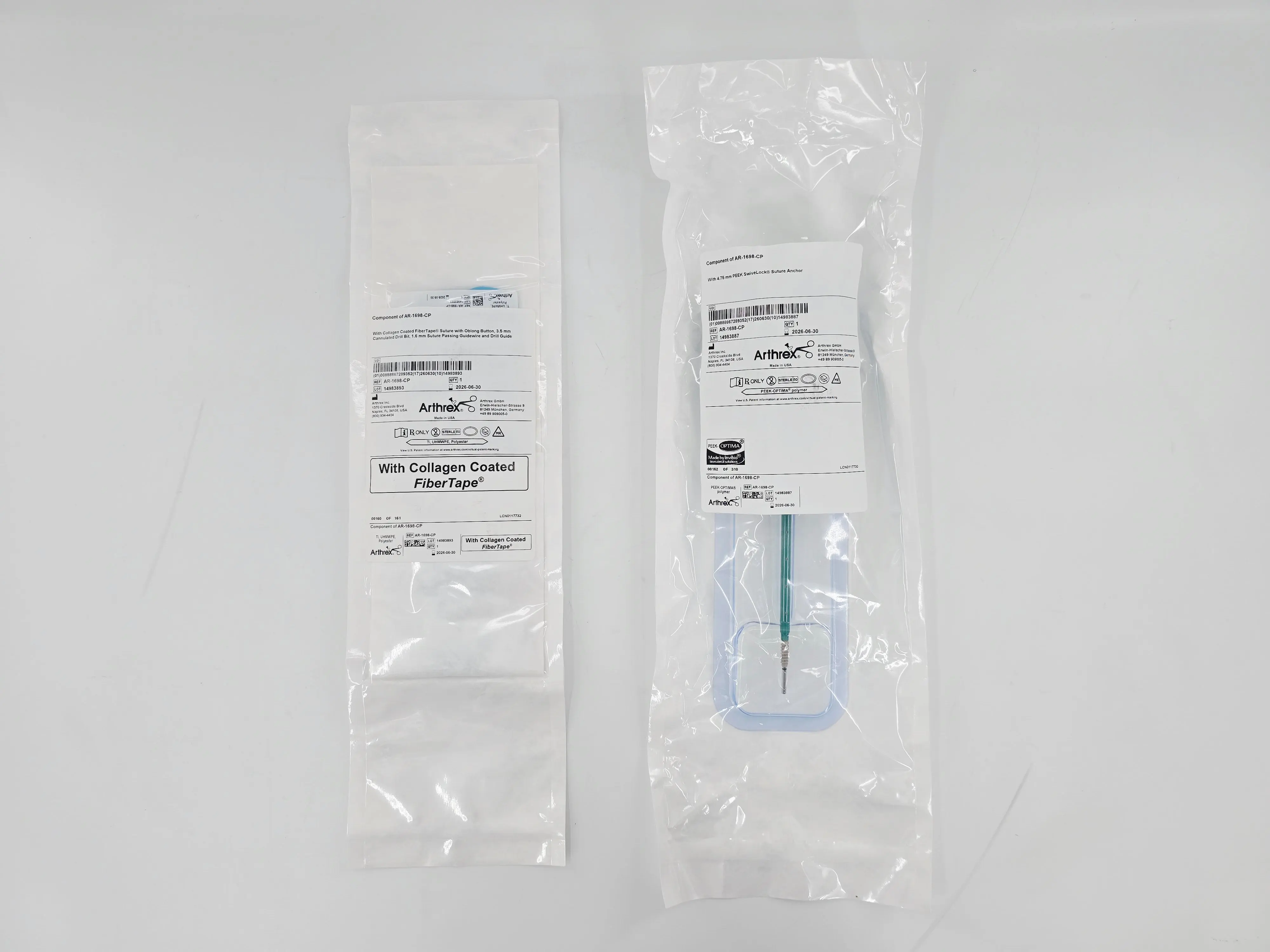 Arthrex AR-1698-CP Implant System, InternalBrace Lisfranc Ligament Augmentation BX/1 (OPEN BOX) - Image 2