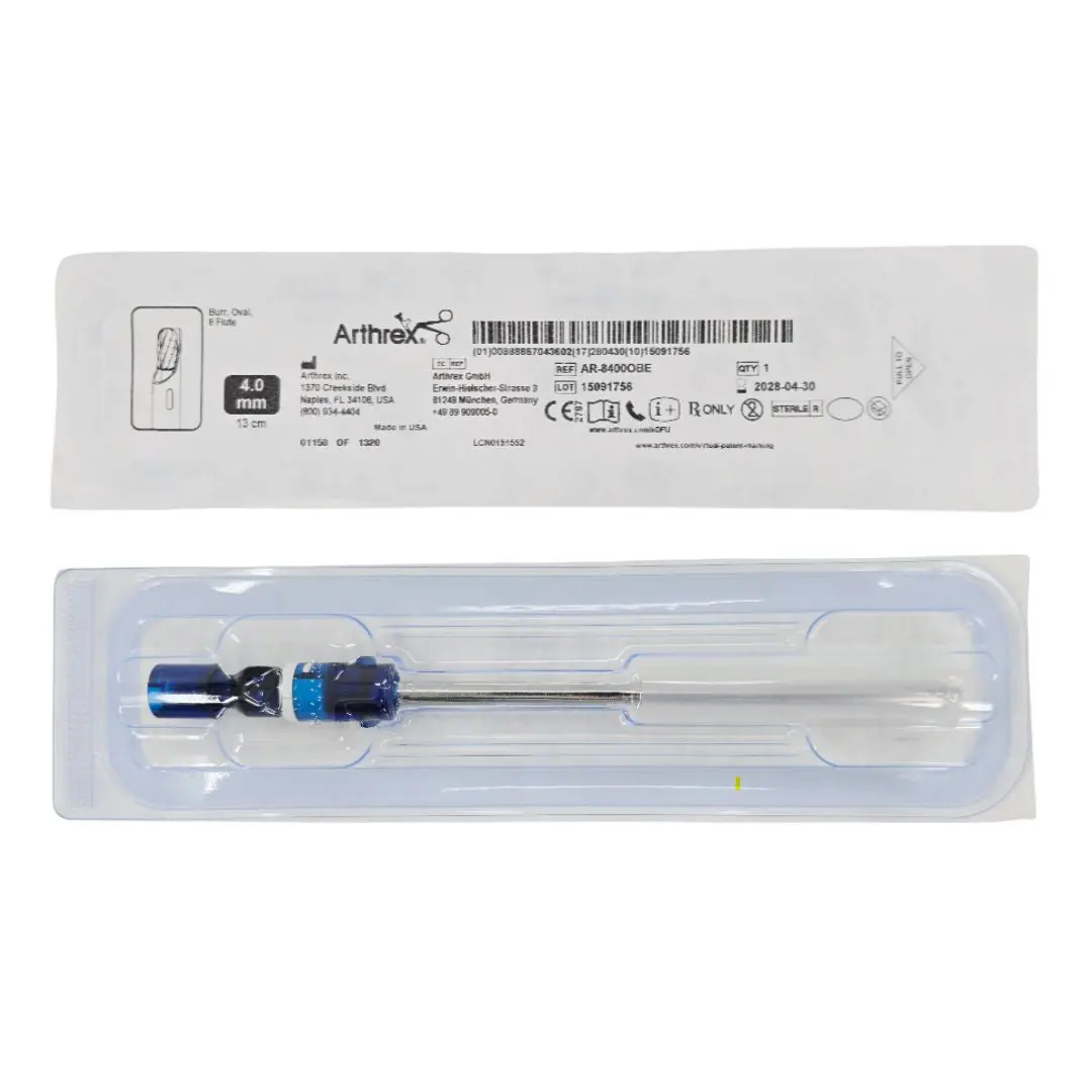 Arthrex AR-8400OBE CoolCut 8-Fluted Oval Burr 5.0mm x 13cm 1/EA