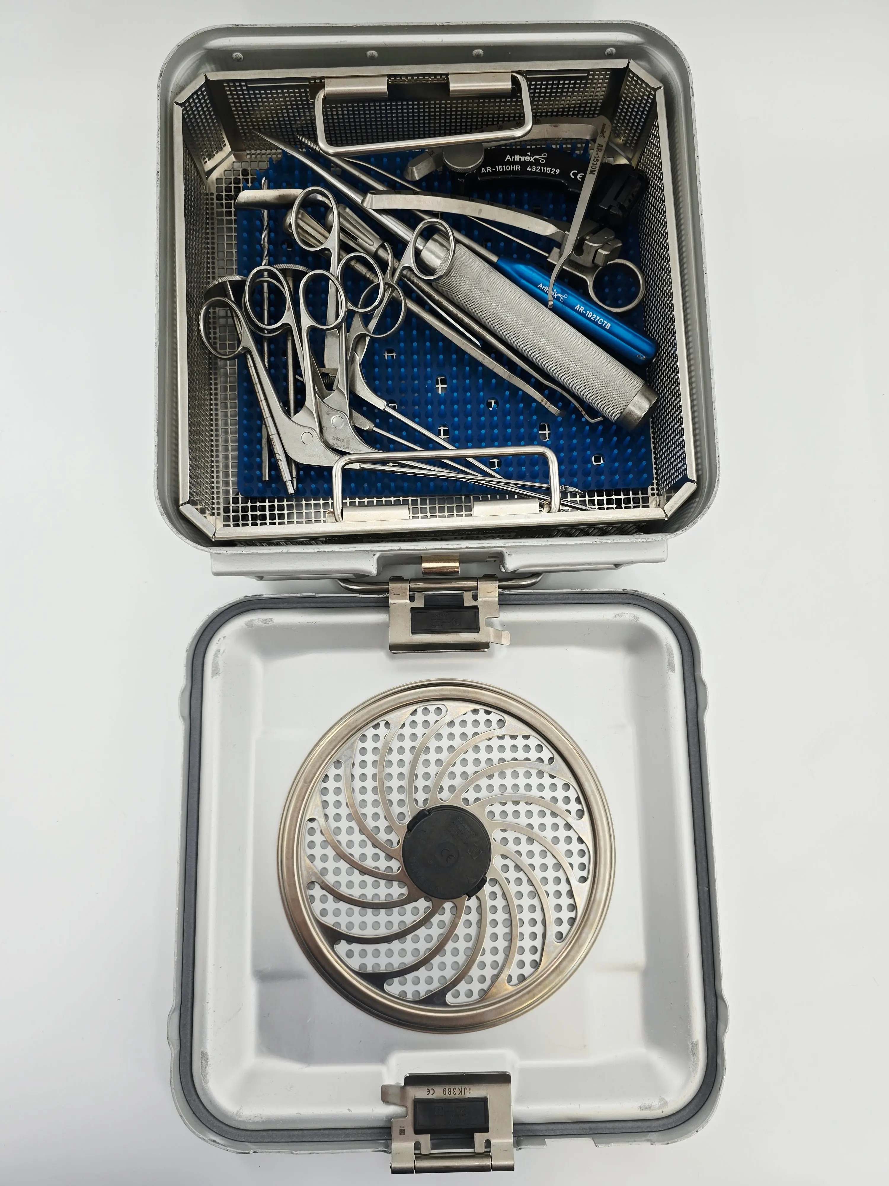 Arthrex Knee Meniscal Root 15 Piece Surgical Instrument Set w/ Pan & Lid Preowned Set - Image 2