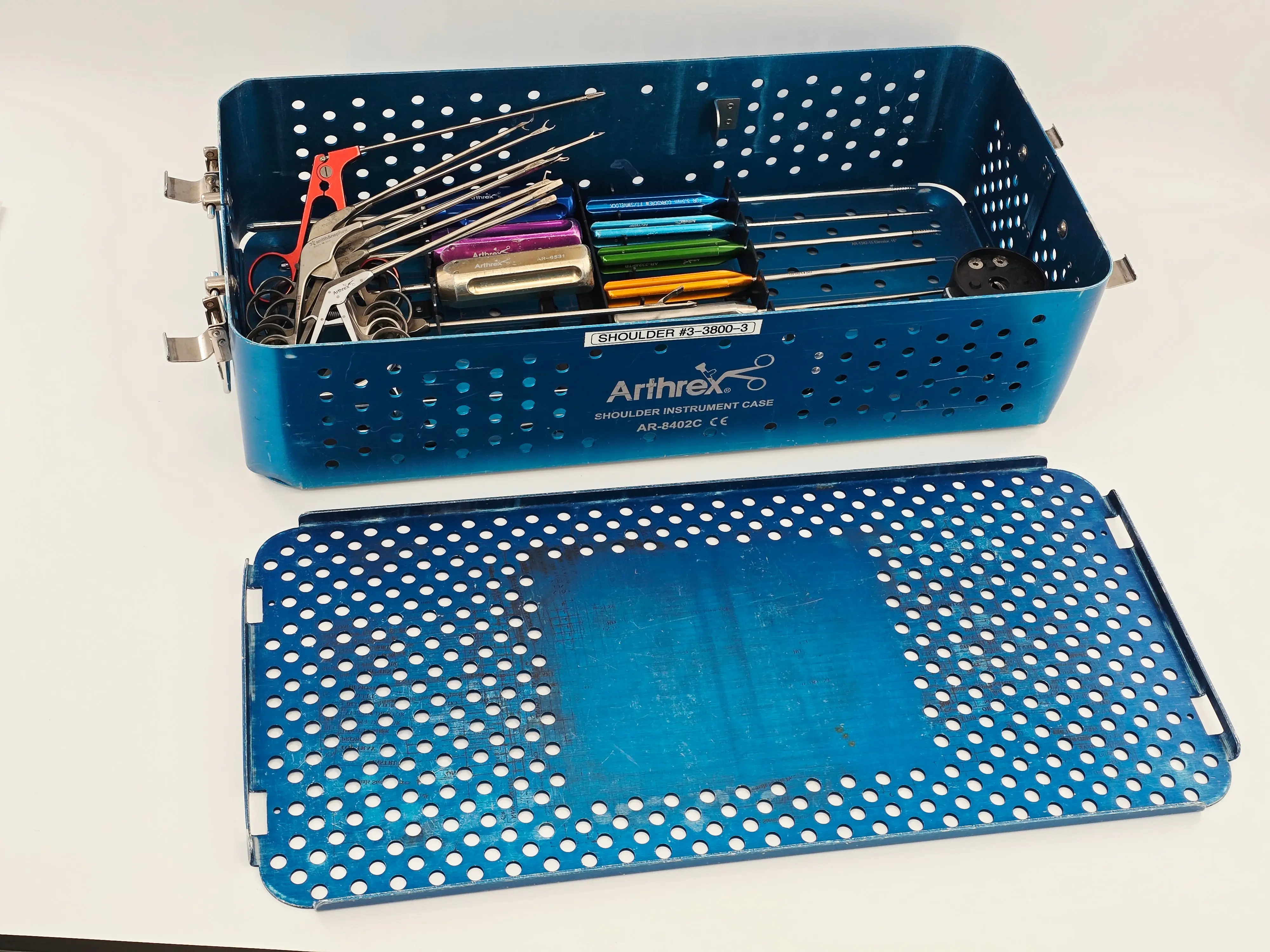 Arthrex Shoulder Instrument Set 27-Piece AR-8402C Sterilization Case Used - Image 9