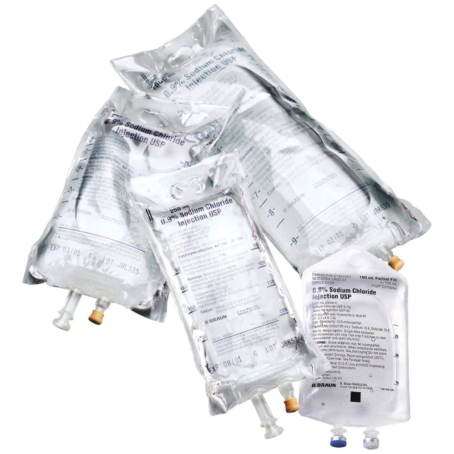B BRAUN L6121 DEXTROSE & SODIUM CHLORIDE INJECTIONS 500mL 5% Dextrose & 0.45% Sodium Chloride Injection (Rx), 24/cs (40 cs/plt) (Short-Dated, Minimum Expiry Lead is 60 days
