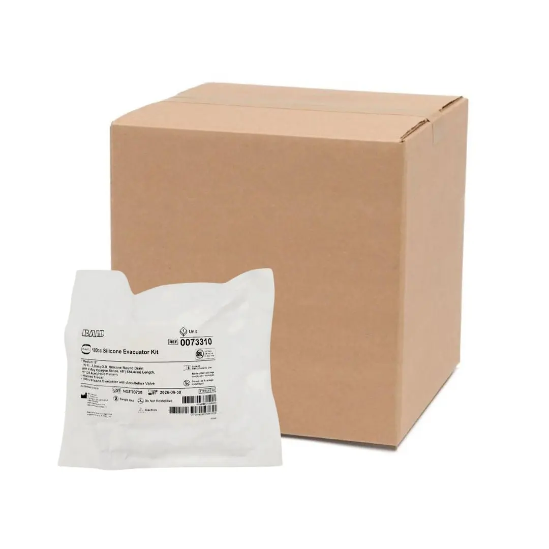 Bard 0073310 100cc Silicone Evacuator Kit BX/10