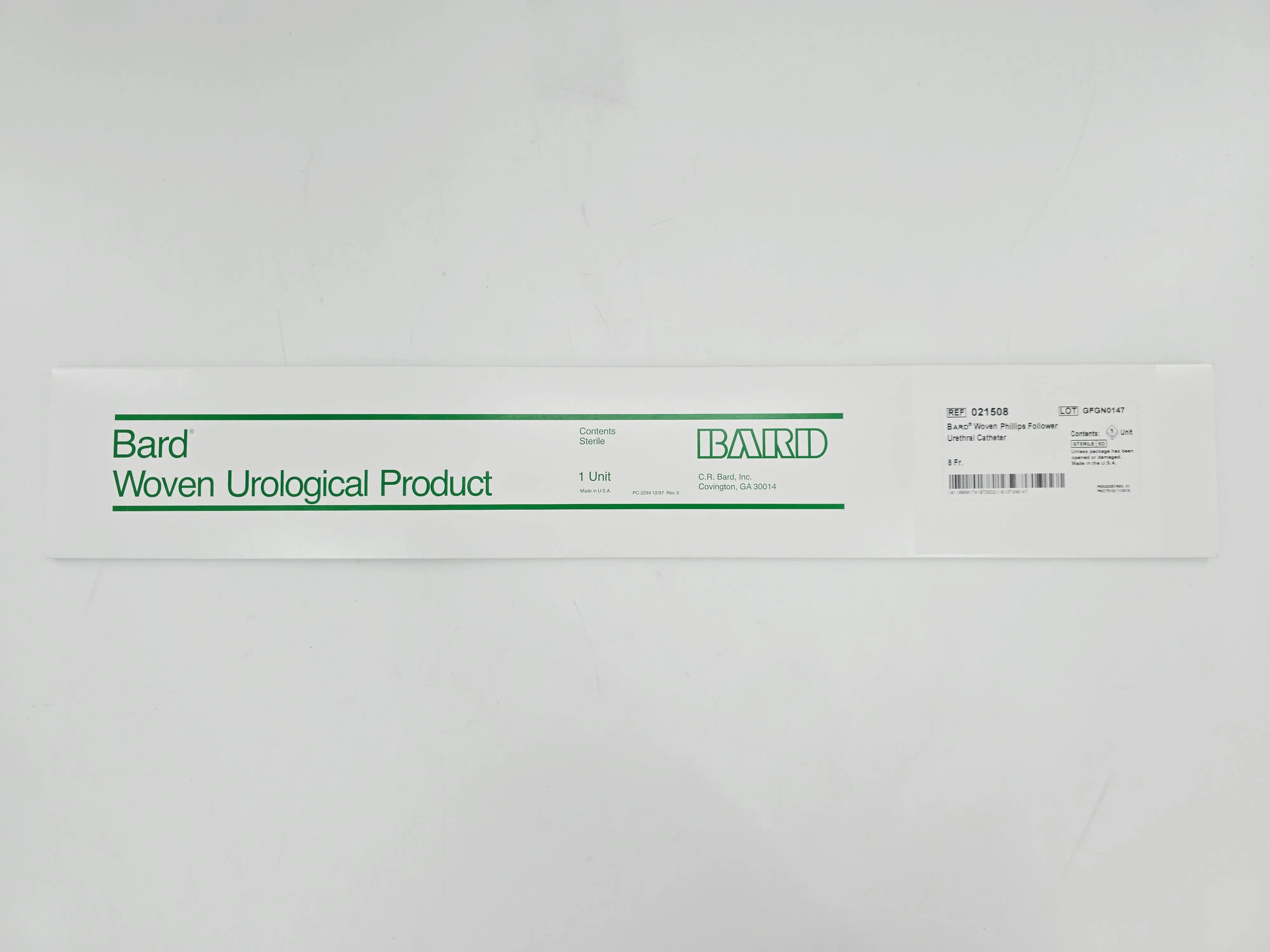 Bard 021508 Woven Phillips Follower Urethral Catheter 8 Fr. 1/EA - Image 2