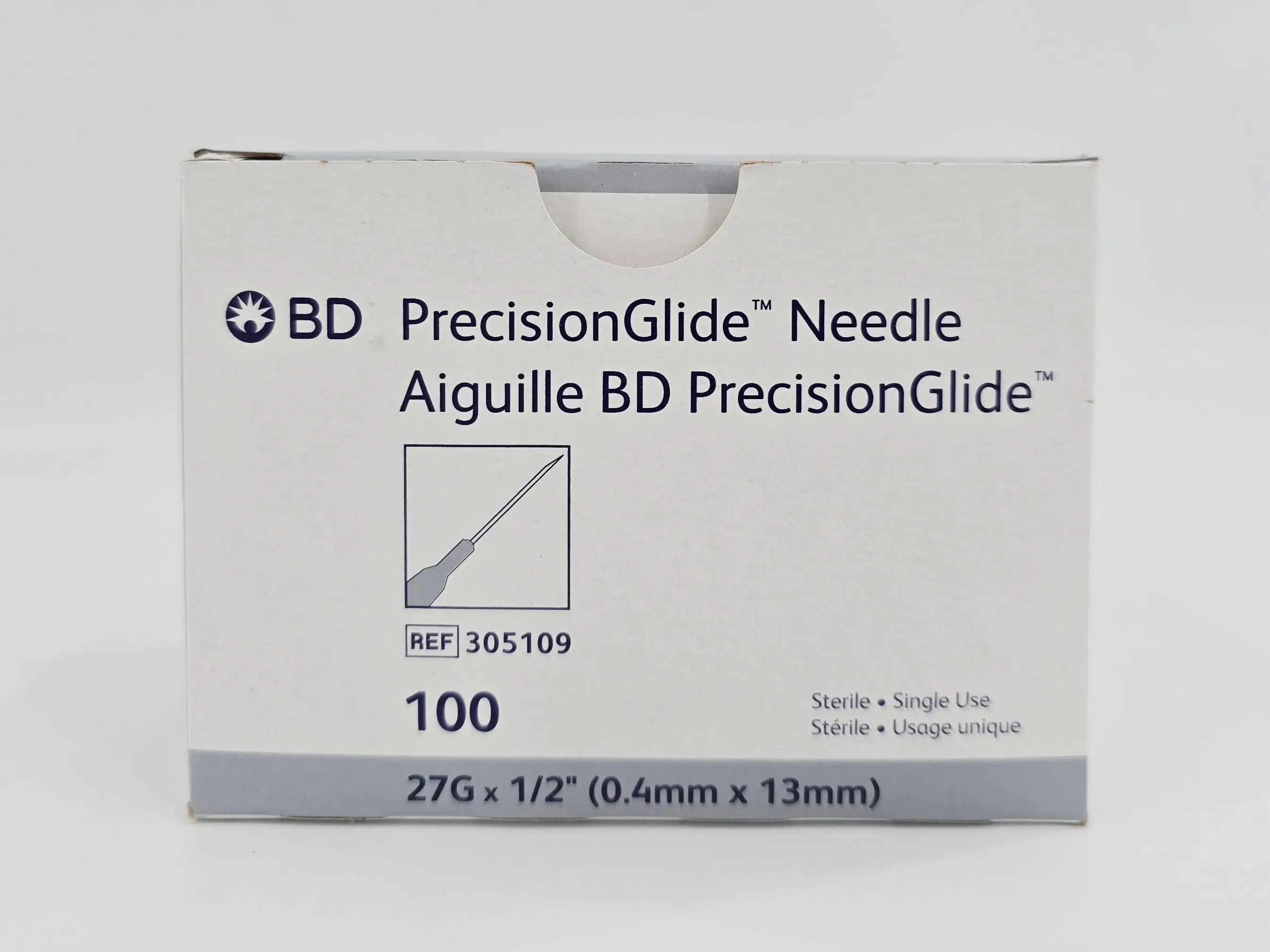 BD 305109 PrecisionGlide Needle 27G x 1/2" BX/100 - Image 2