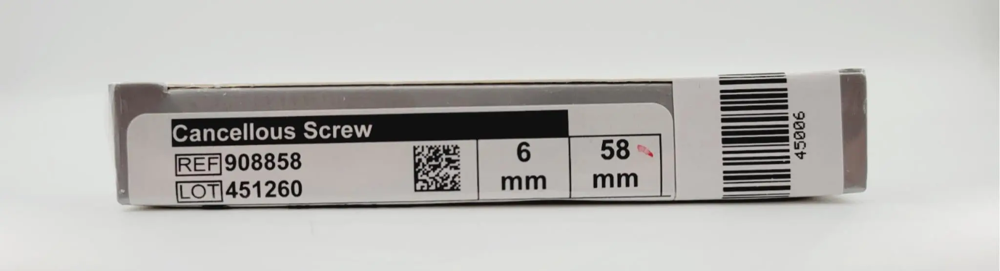 Biomet 908858 Ti-6Al-4V WasherLoc Cancellous Screw 6mm x 58mm - Image 3