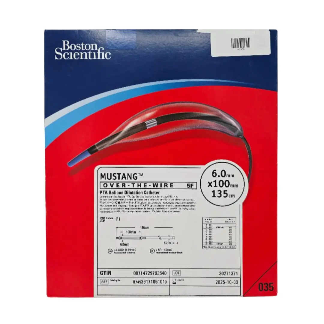 Boston Scientific H74939171061010 Mustang OVER-THE-WIRE 5F 6.0mm x 100mm x 135cm PTA Balloon Dilatation Catheter