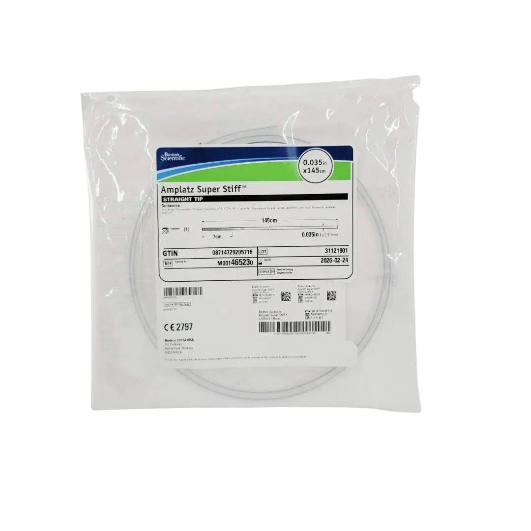 Boston Scientific M001465230 Amplatz Super Stiff Guidewire Straight Tip 145cm