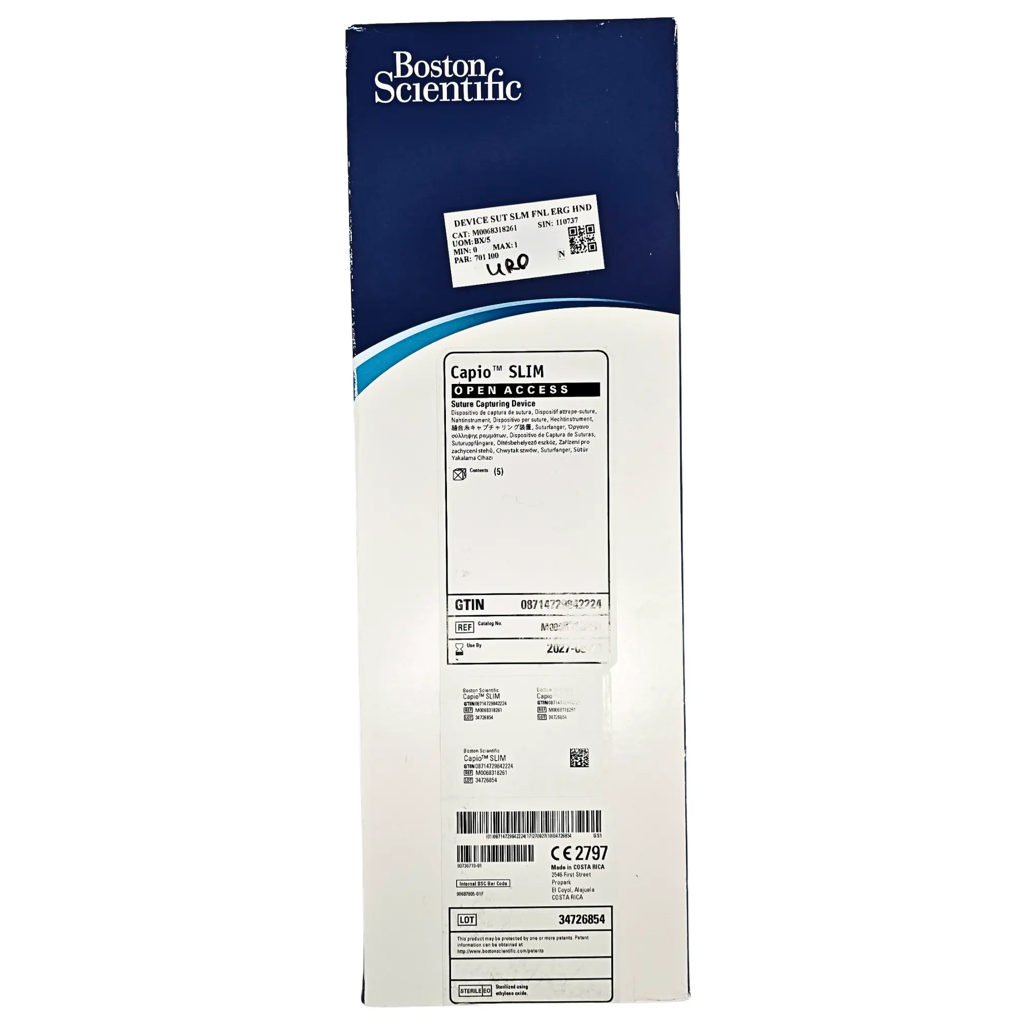 Boston Scientific M0068318261 Capio SLIM Open Access Suture Capturing Device – Box of 5