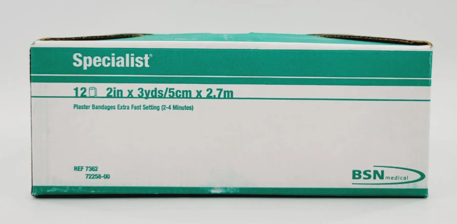BSN Medical 7362 Specialist Plaster Bandages X-Fast Setting 2" x 3yds 12 Rolls - Image 2