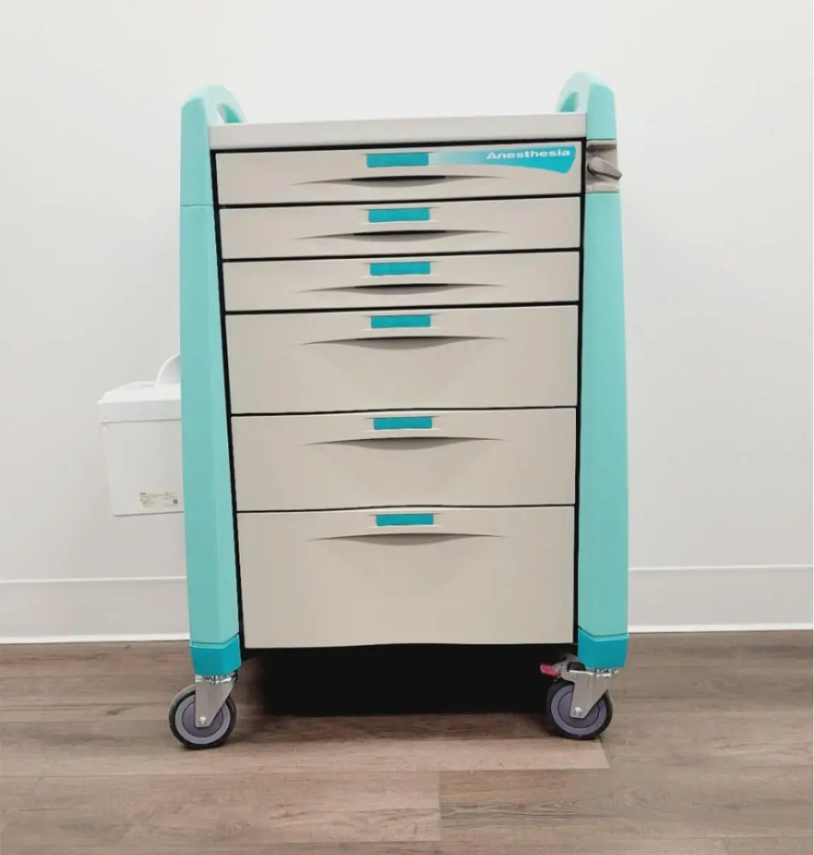 Capsa Solutions LTC Medication Anesthesia Cart Standard 6 Drawer w/ Lock System - Image 7