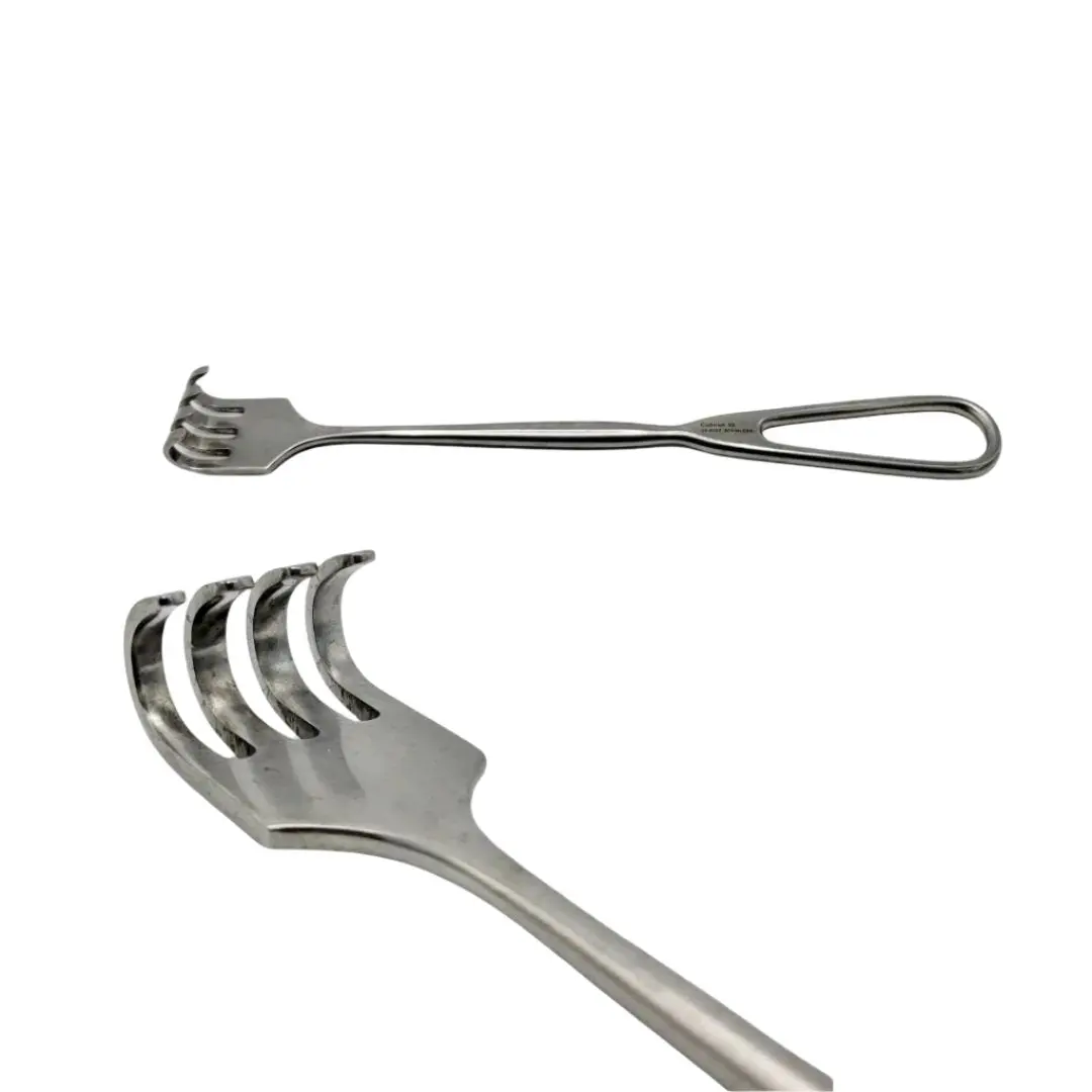 Codman 50-4227 Retractor Long 4 Blunt Prongs Surgical 8 3/4"