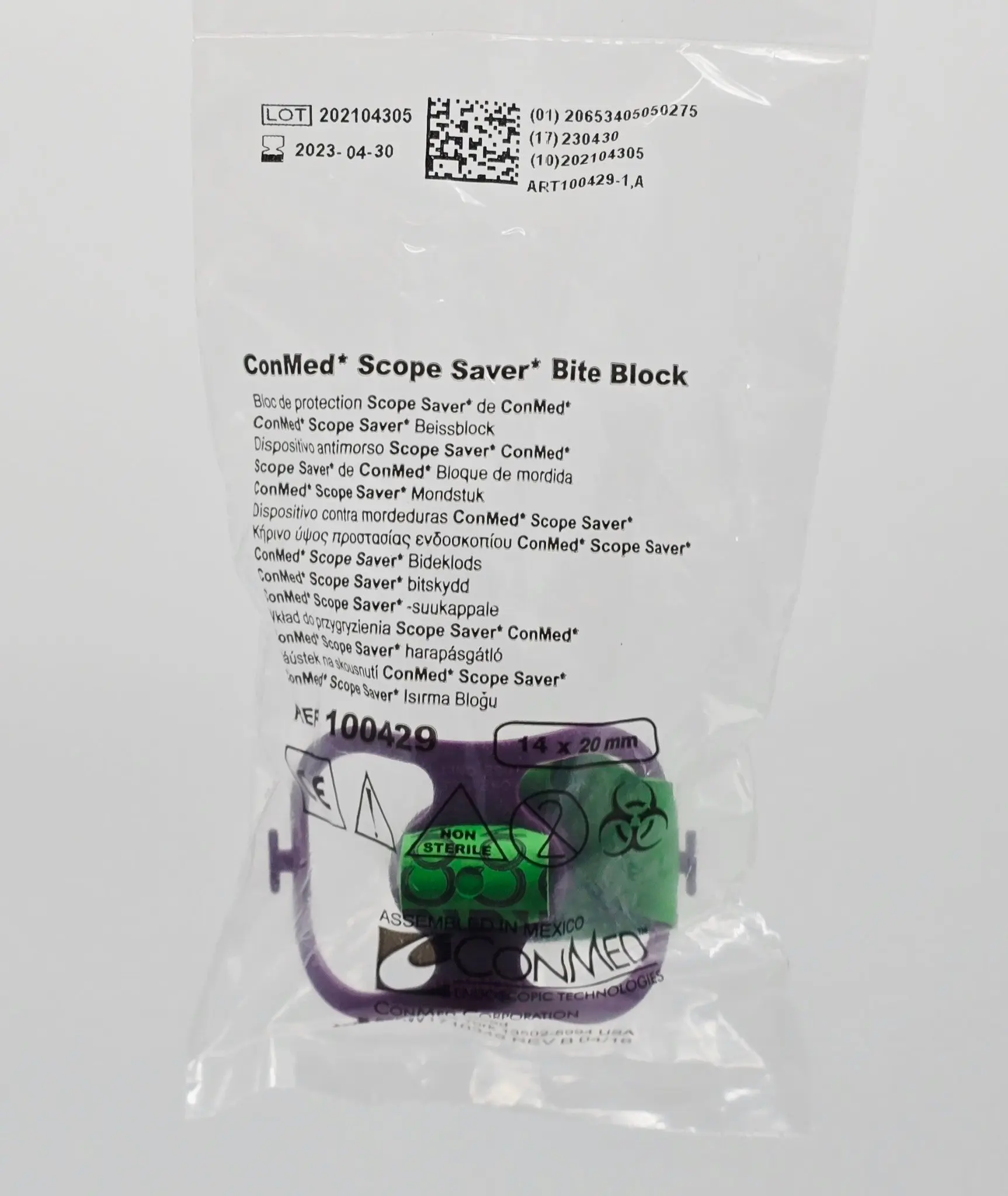 Conmed 100429 Scope Saver Bite Block 14 x 20mm - Image 2