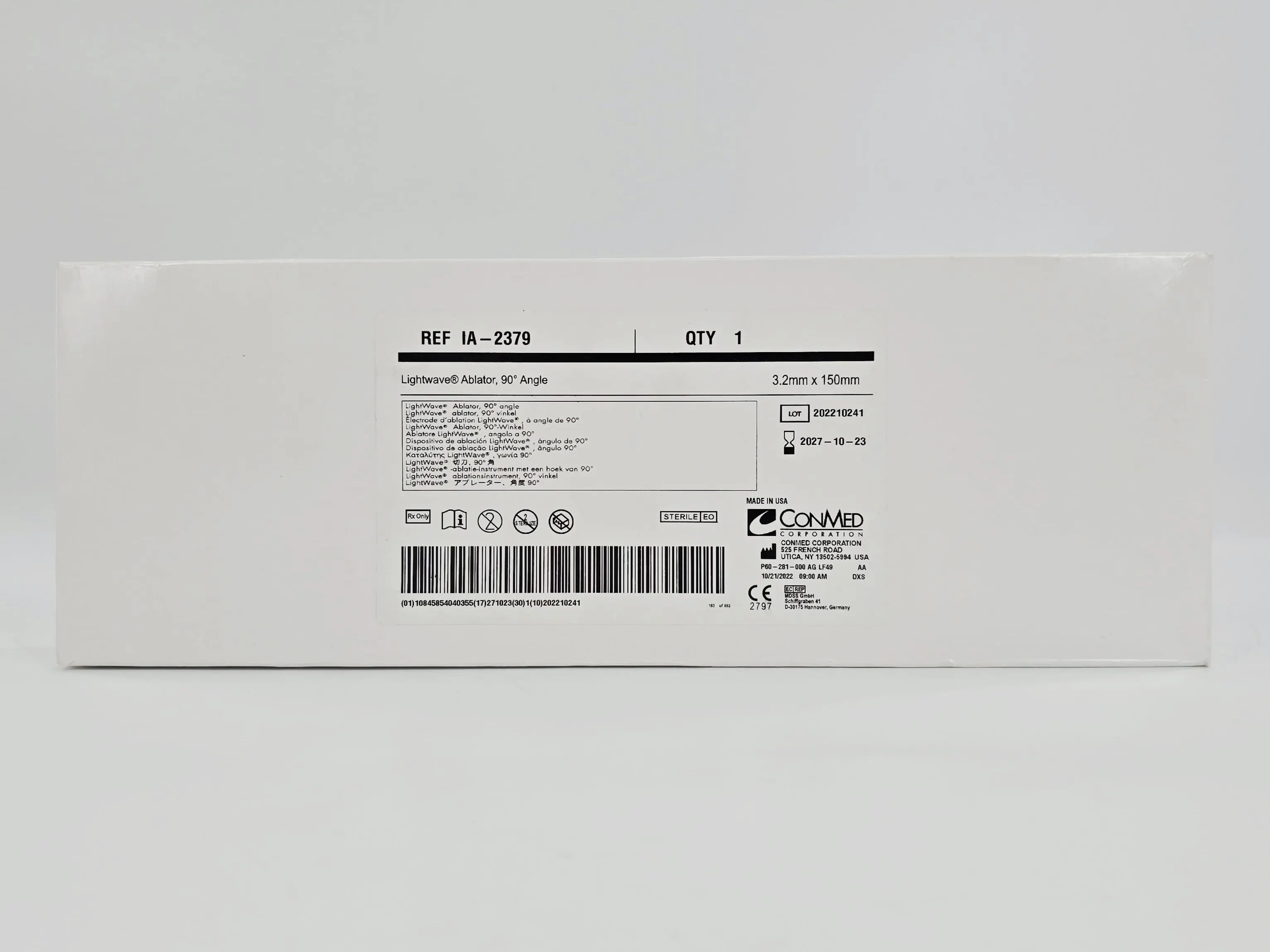 ConMed IA-2379 Lightwave Ablator 90° Angle 3.2mm x 150mm - Image 2