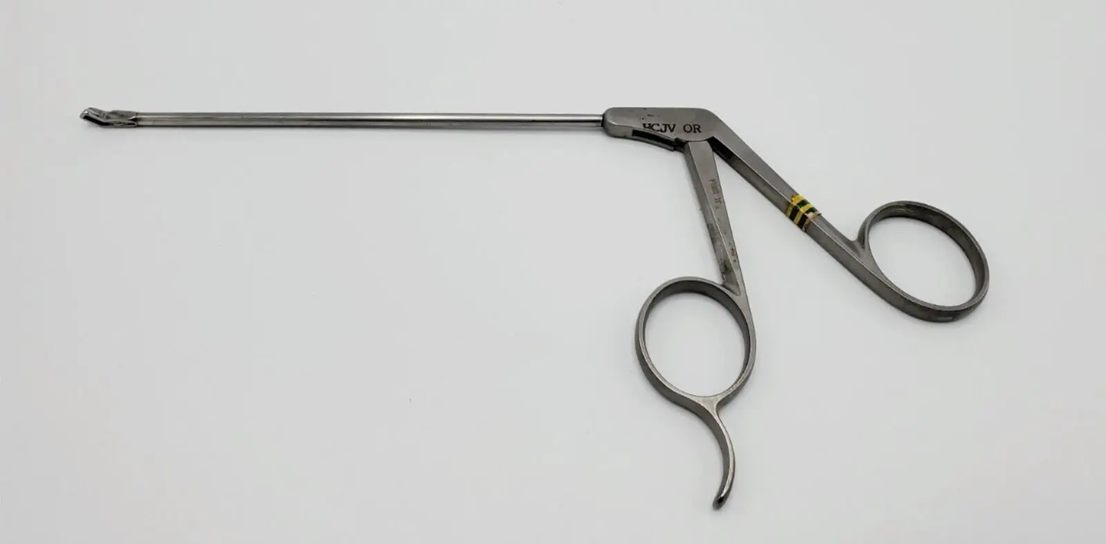 ConMed Shutt Linvatec 31.10014 Arthroscopy Forceps 3.4mm Blunt Curved Left 9" - Image 2