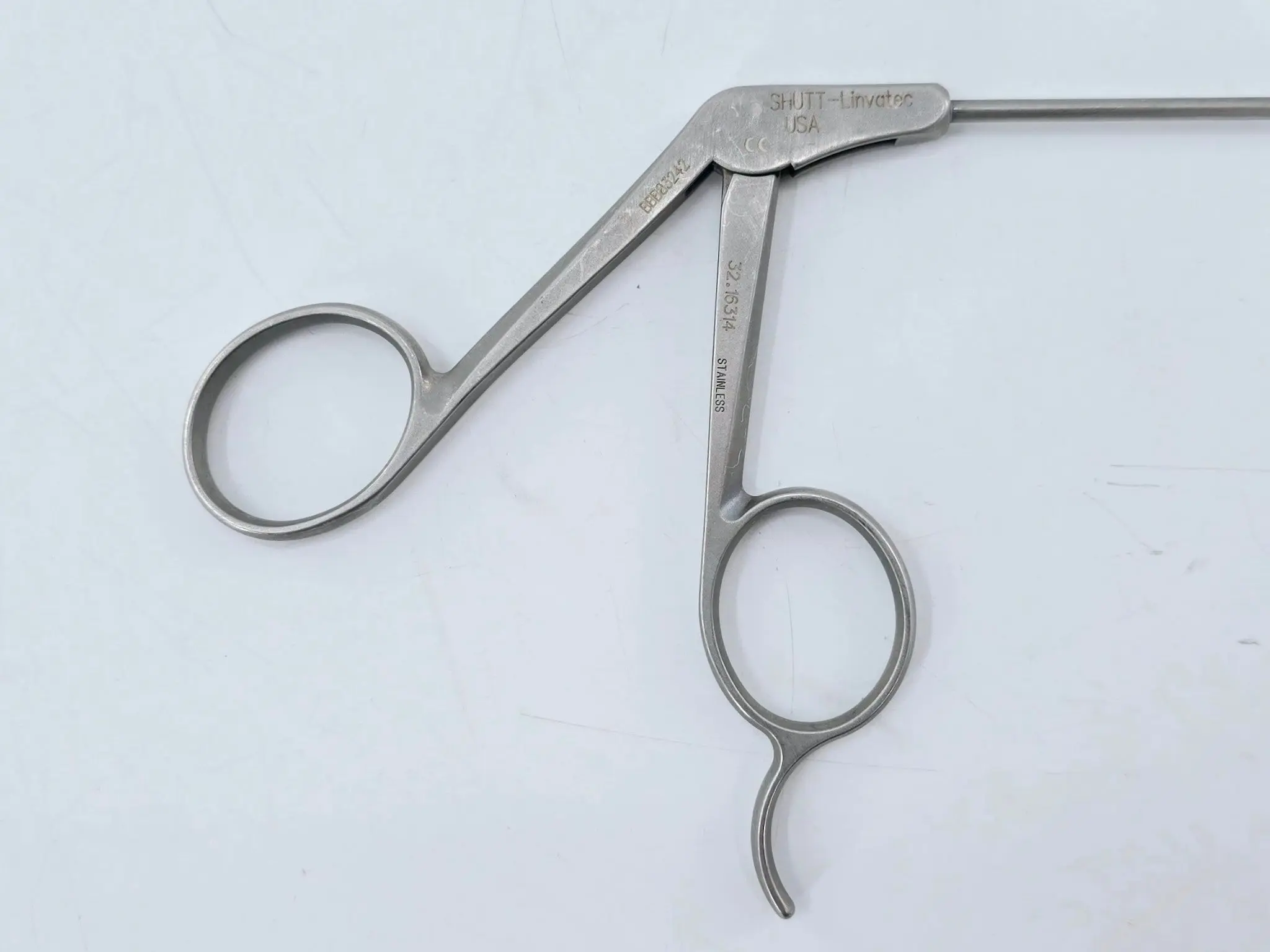 ConMed Shutt Linvatec 32.16314 45° Blunt Left Tip Forceps 2.75mm Arthroscopy 9" - Image 3