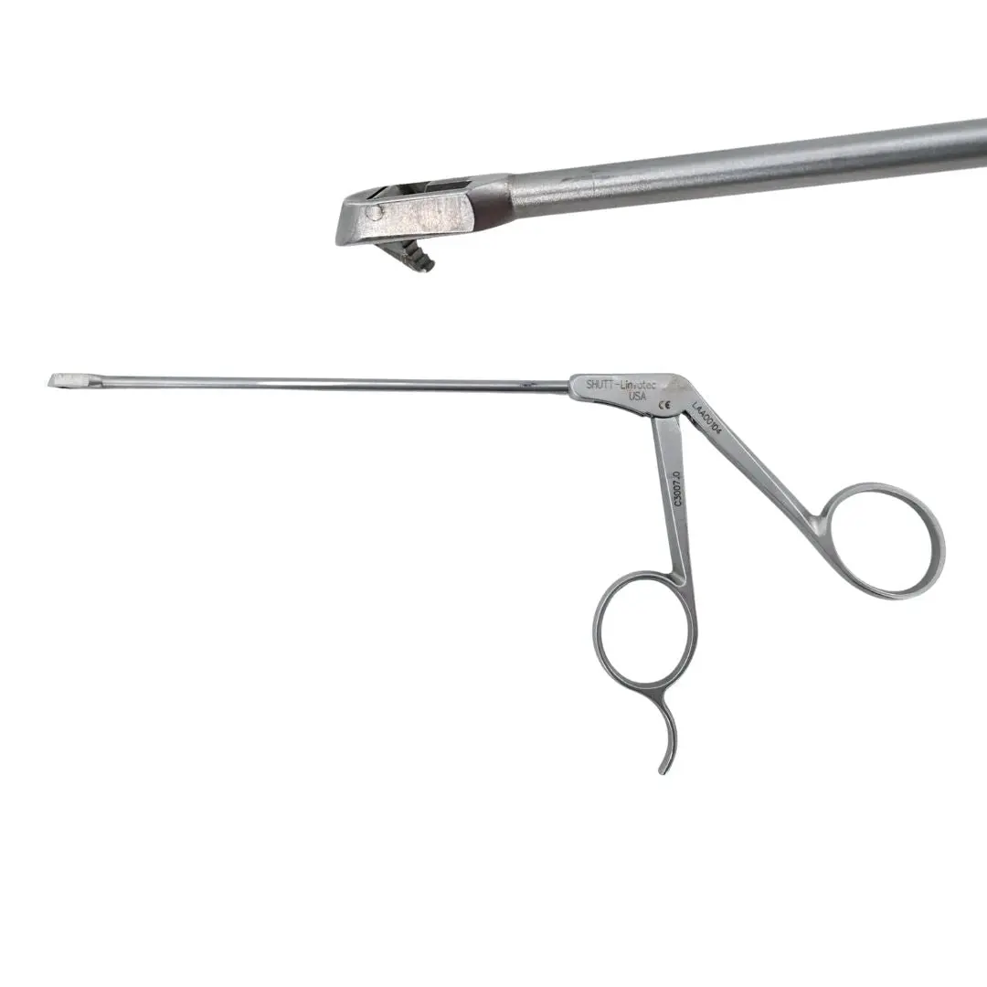 ConMed Shutt Linvatec C3007.0 Retrograde Forceps Straight Left Bite 3.4mm 9"