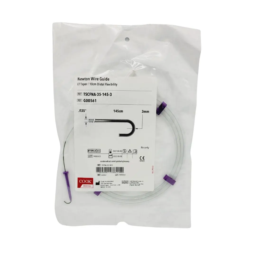Cook Medical G00561 Newton Wire Guide LT Taper 10cm Distal Flexibility