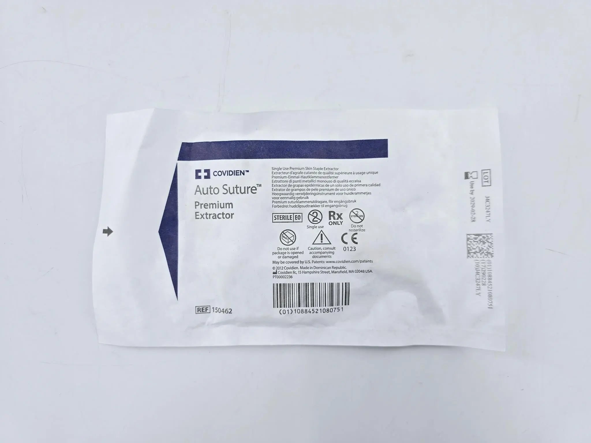 Covidien 150462 Auto-Suture Premium Extractor Single-Use Skin Staple Extractor - Image 2