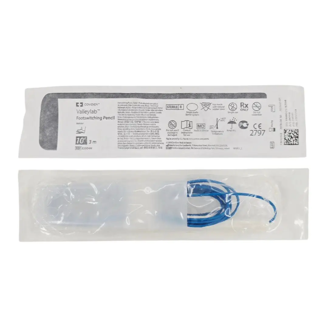 Covidien E3504H Valleylab Footswitching Pencil SS Hex-Locking Blade Electrode w/ Holster 10' 1/EA