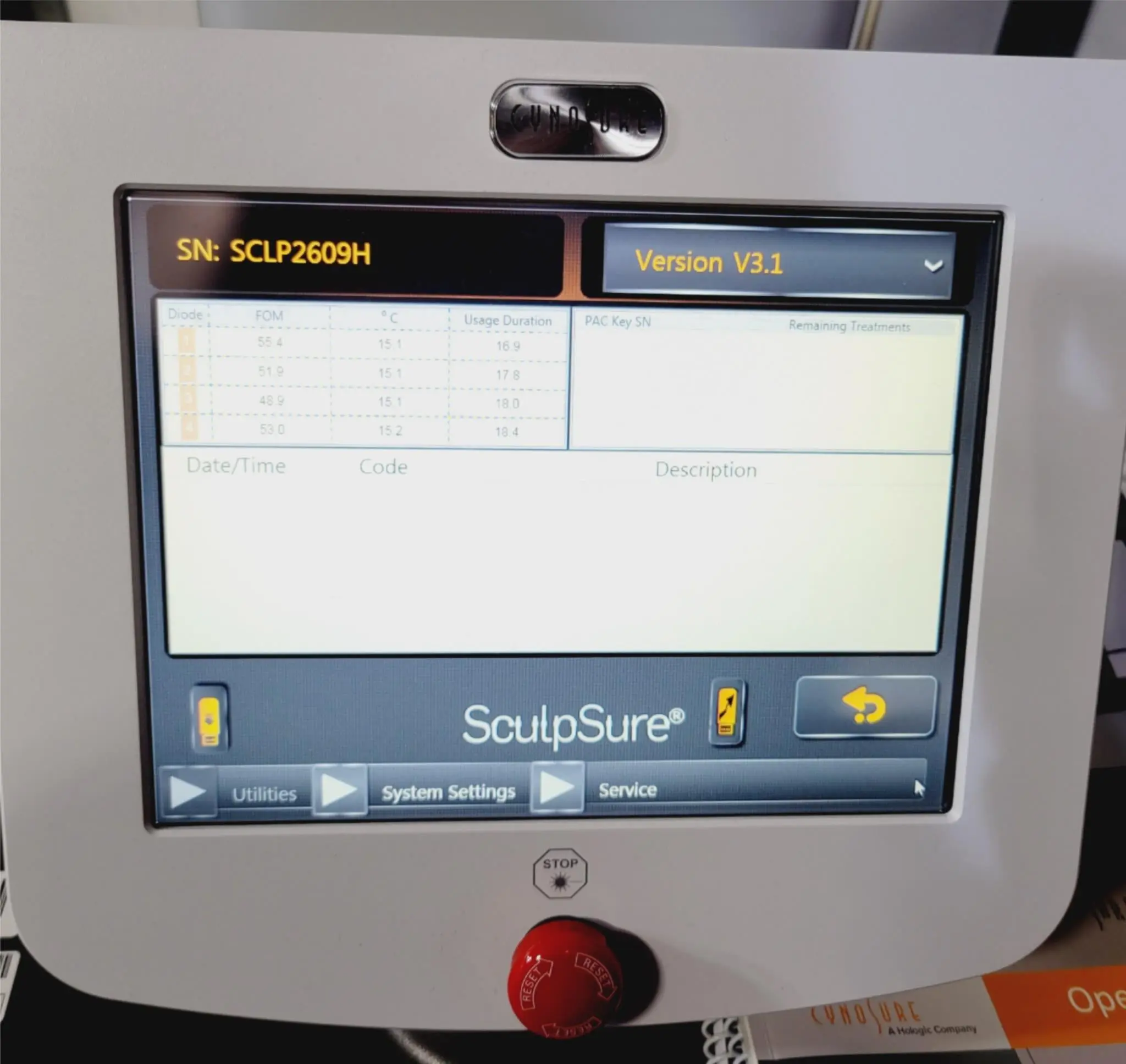 Cynosure SculpSure Non-Invasive Body Contouring System 2019 w/ Pac Key VER 3.1 - Image 8