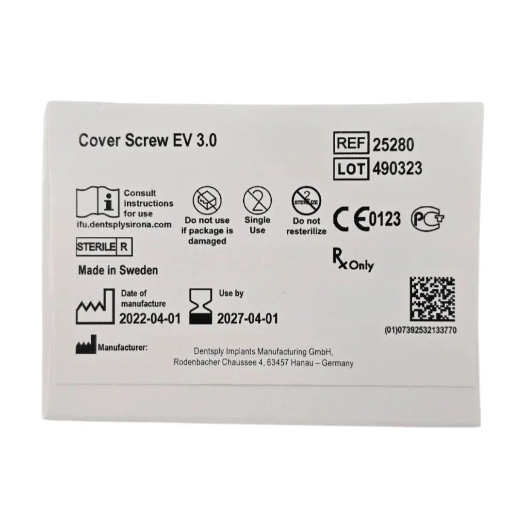 Dentsply Implants Manufacturing 25280 Cover Screw Ev 3.0