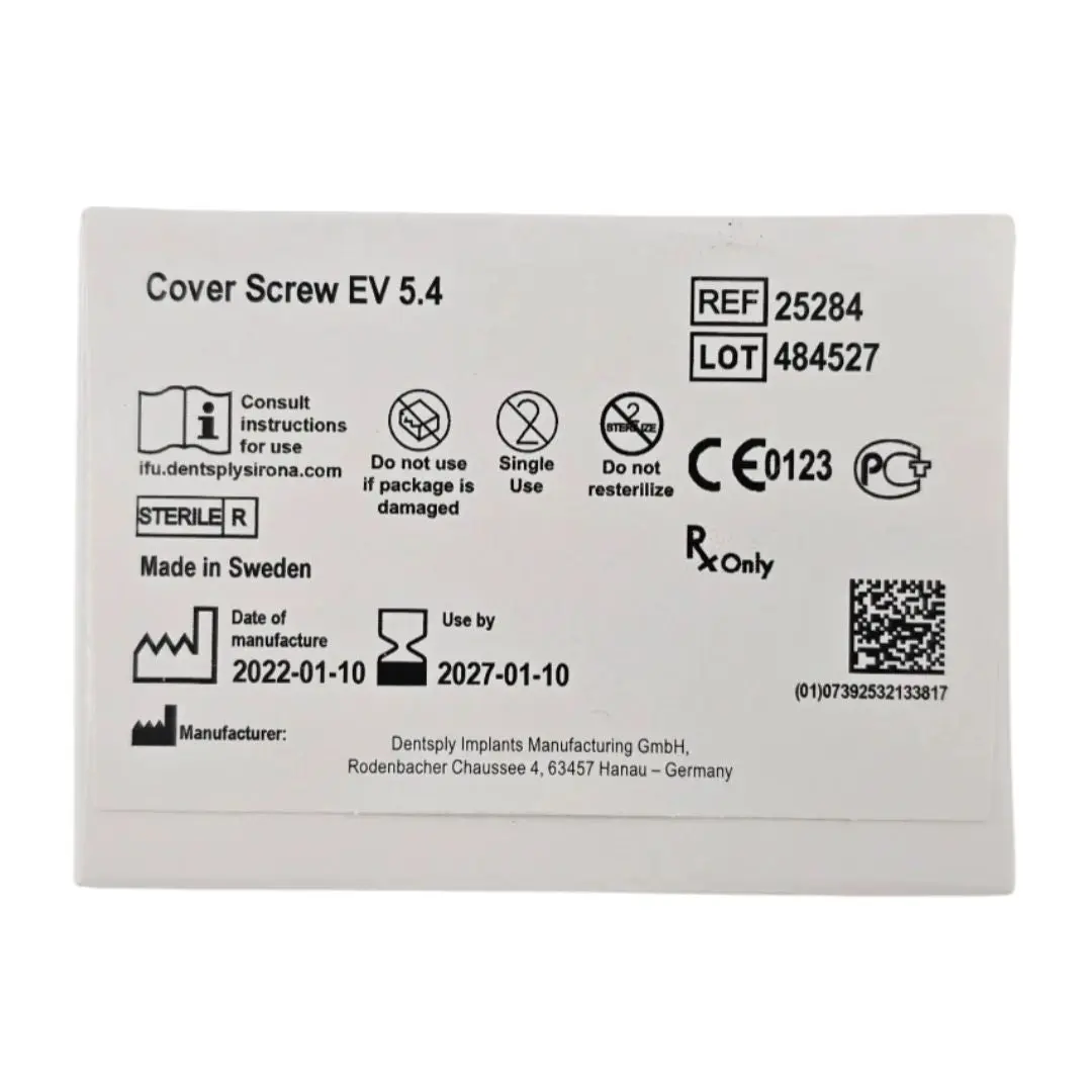 Dentsply Implants Manufacturing 25284 Cover Screw Ev 5.4