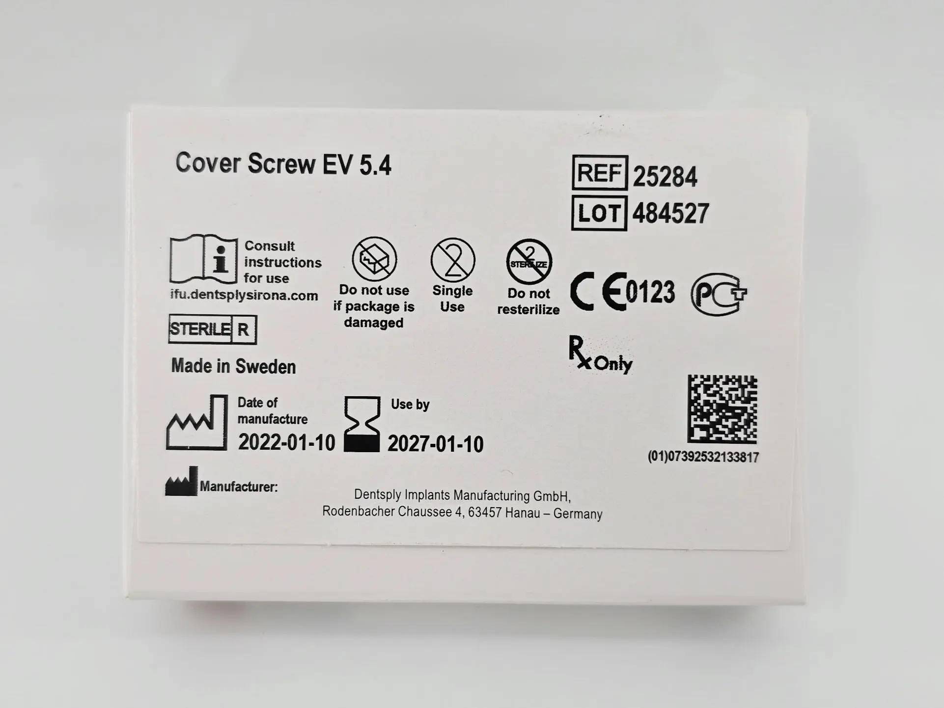 Dentsply Implants Manufacturing 25284 Cover Screw Ev 5.4 - Image 2