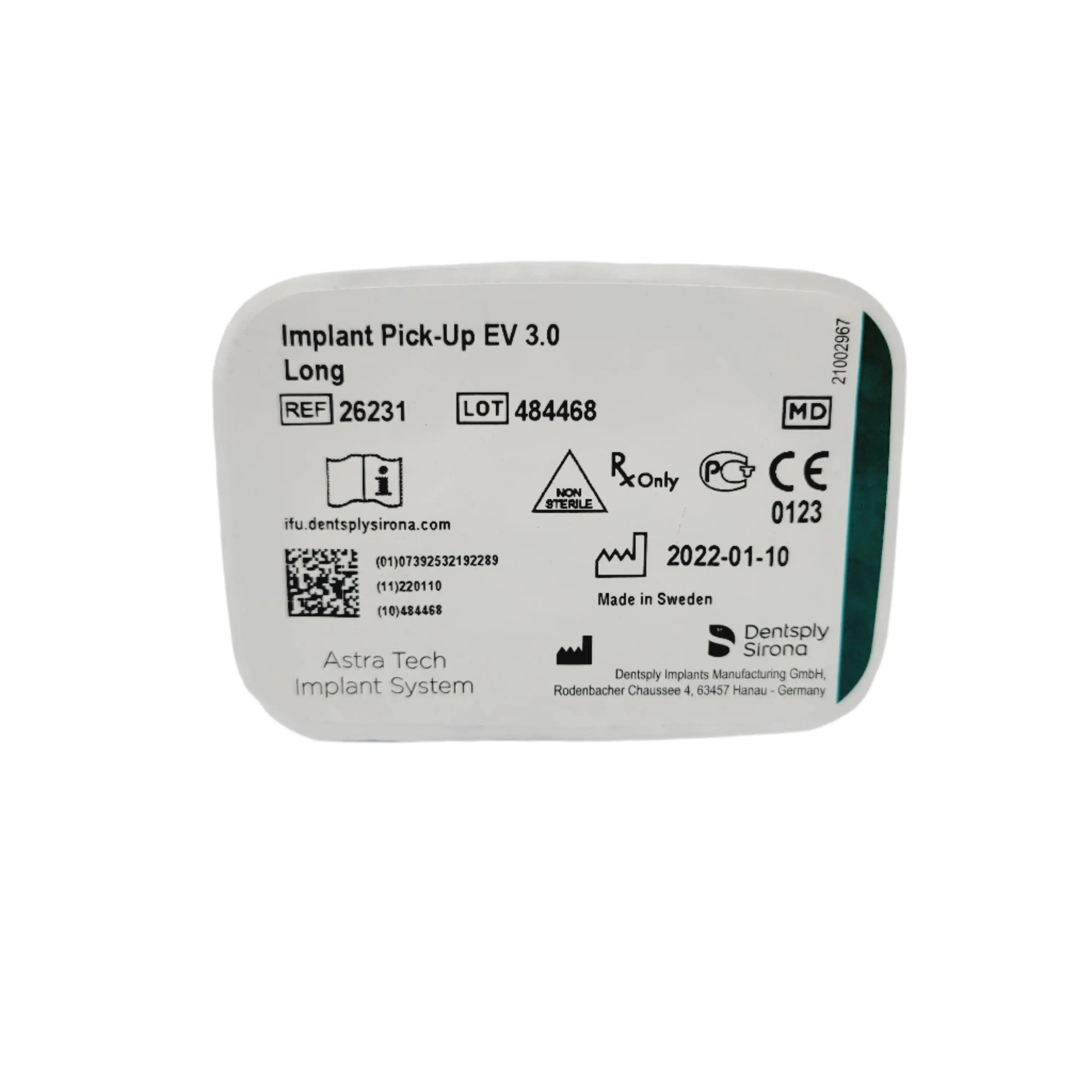 Dentsply Implants Manufacturing 26231 Implant Pick-up Ev 3.0 Long