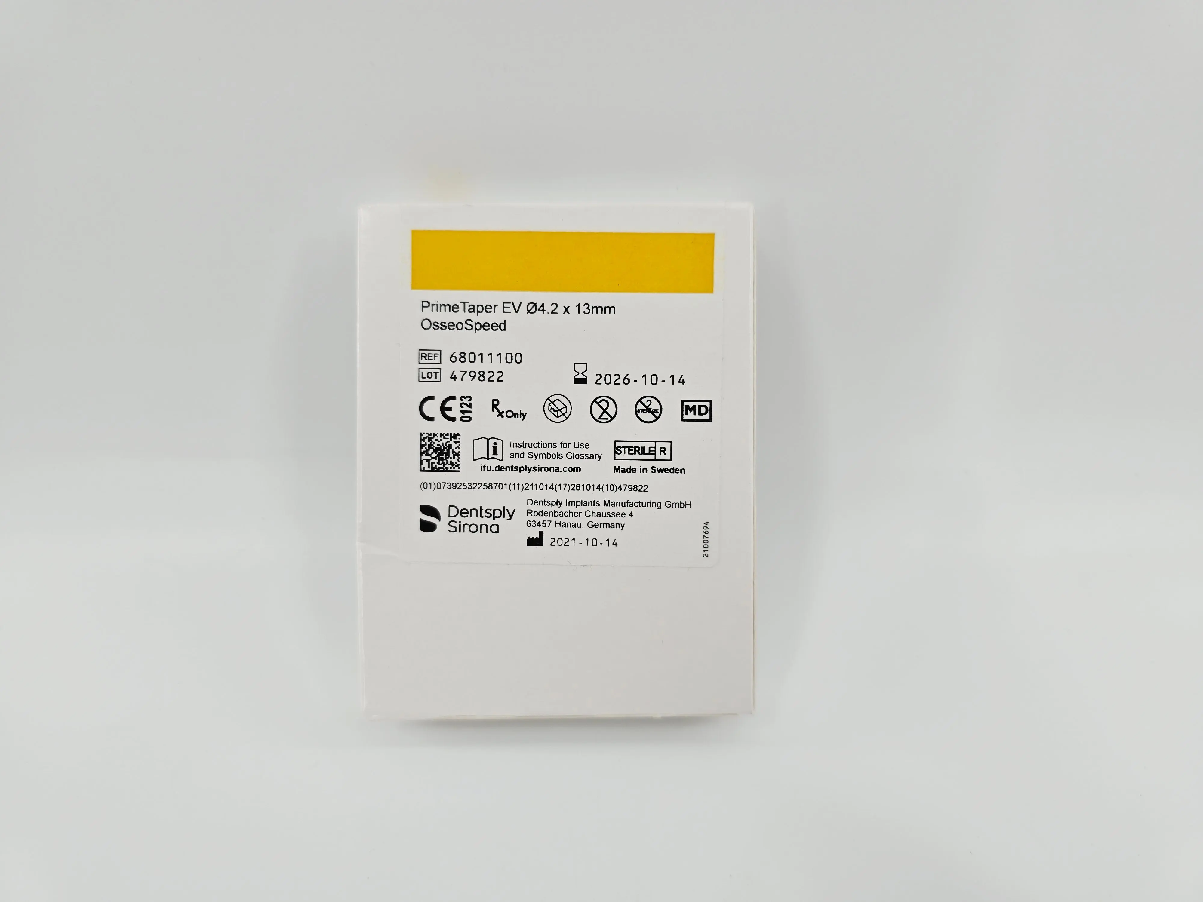 Dentsply Implants Manufacturing 68011100 Primetaper Ev 4.2 13mm - Image 2