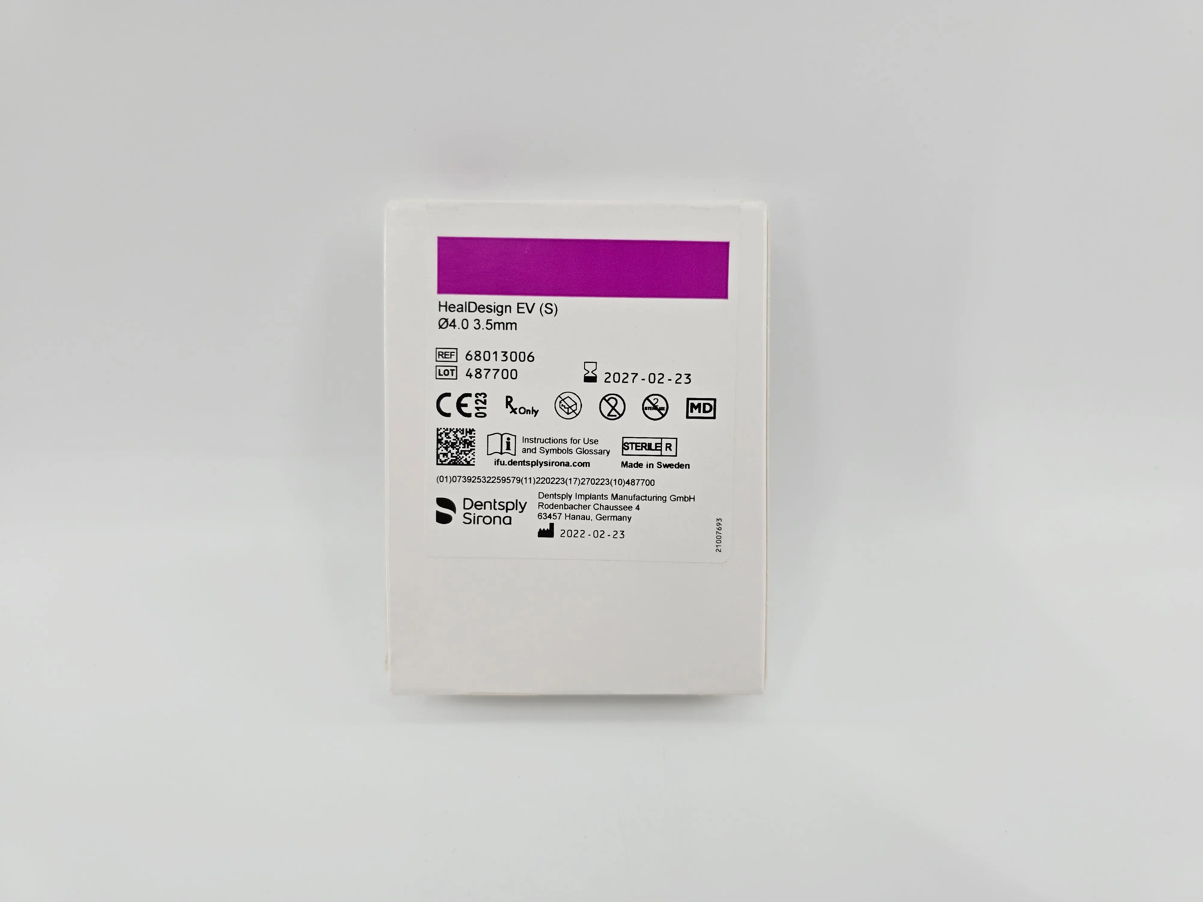 Dentsply Implants Manufacturing 68013006 HealDesign EV (S) Ø4.0 3.5mm DS Implants - Image 2