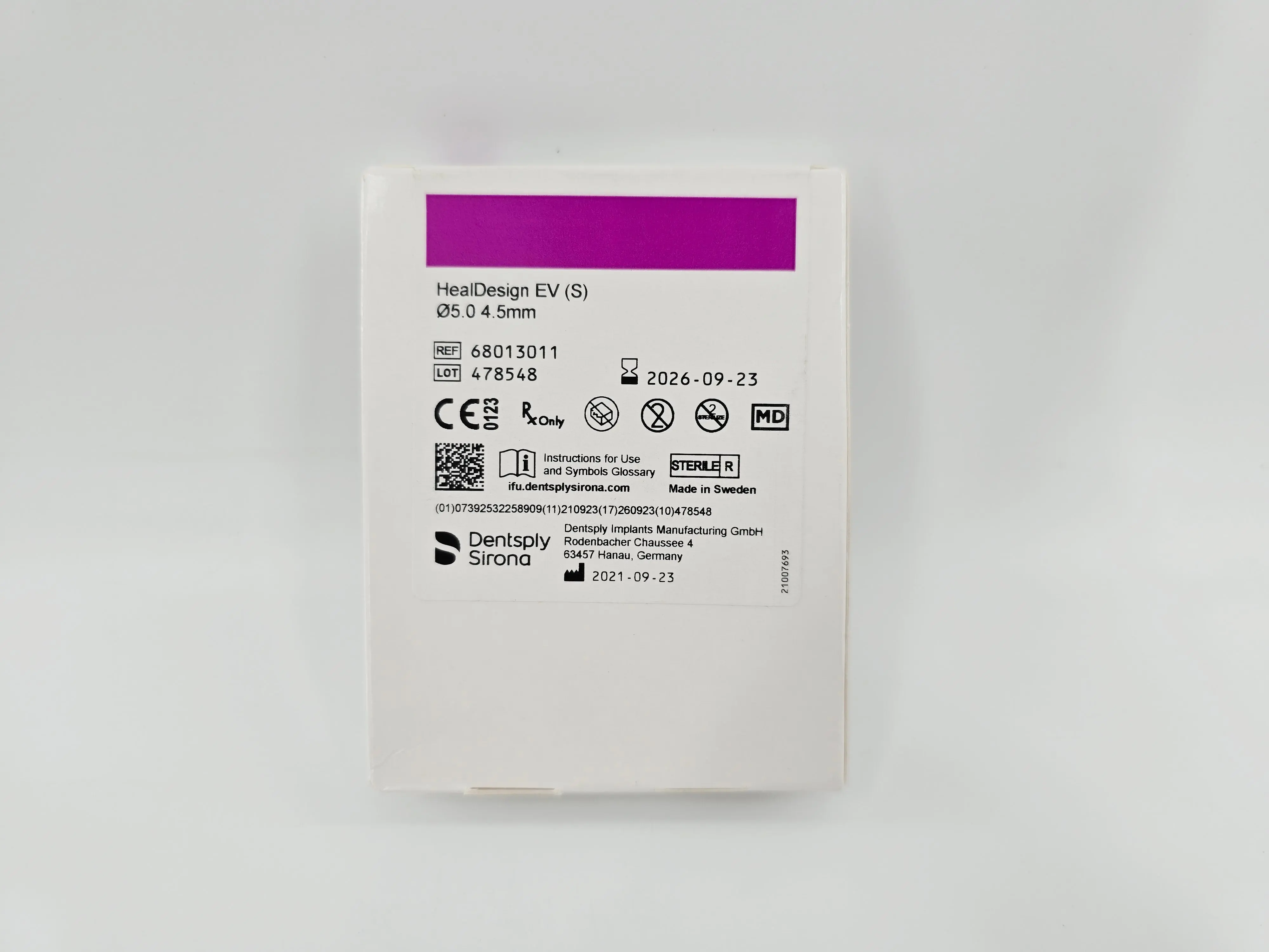 Dentsply Implants Manufacturing 68013011 HealDesign EV (S) 5.0 4.5mm - Image 2