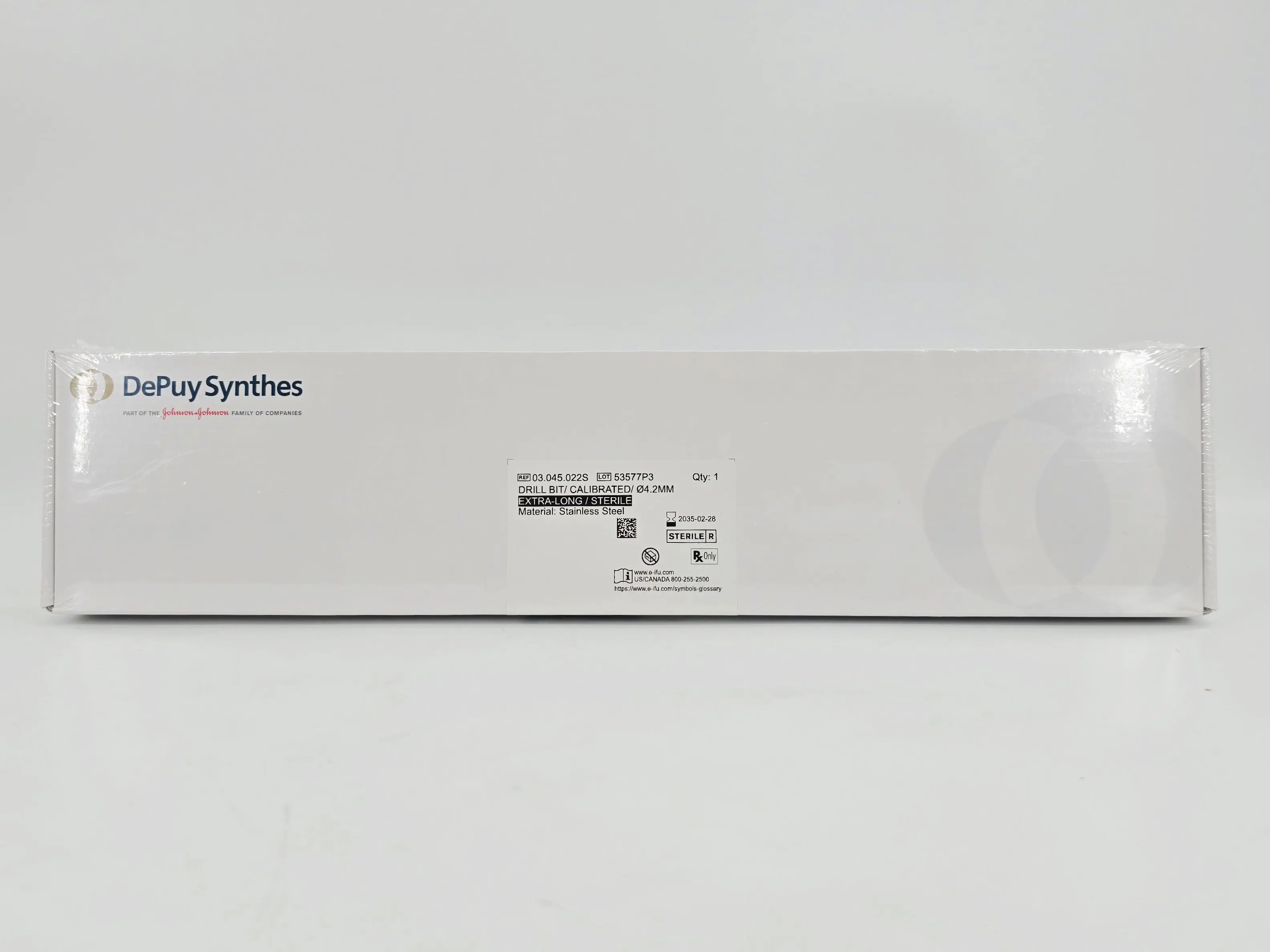 DePuy Synthes 03.045.022S Drill Bit Calibrated Ø4.2mm Extra-Long/ Sterile 1/EA - Image 2