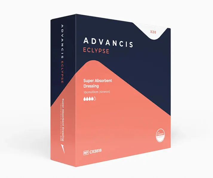 Advancis Medical Eclypse Super Absorbent Wound Dressing - High Exudate Pad 20 Box - Image 3