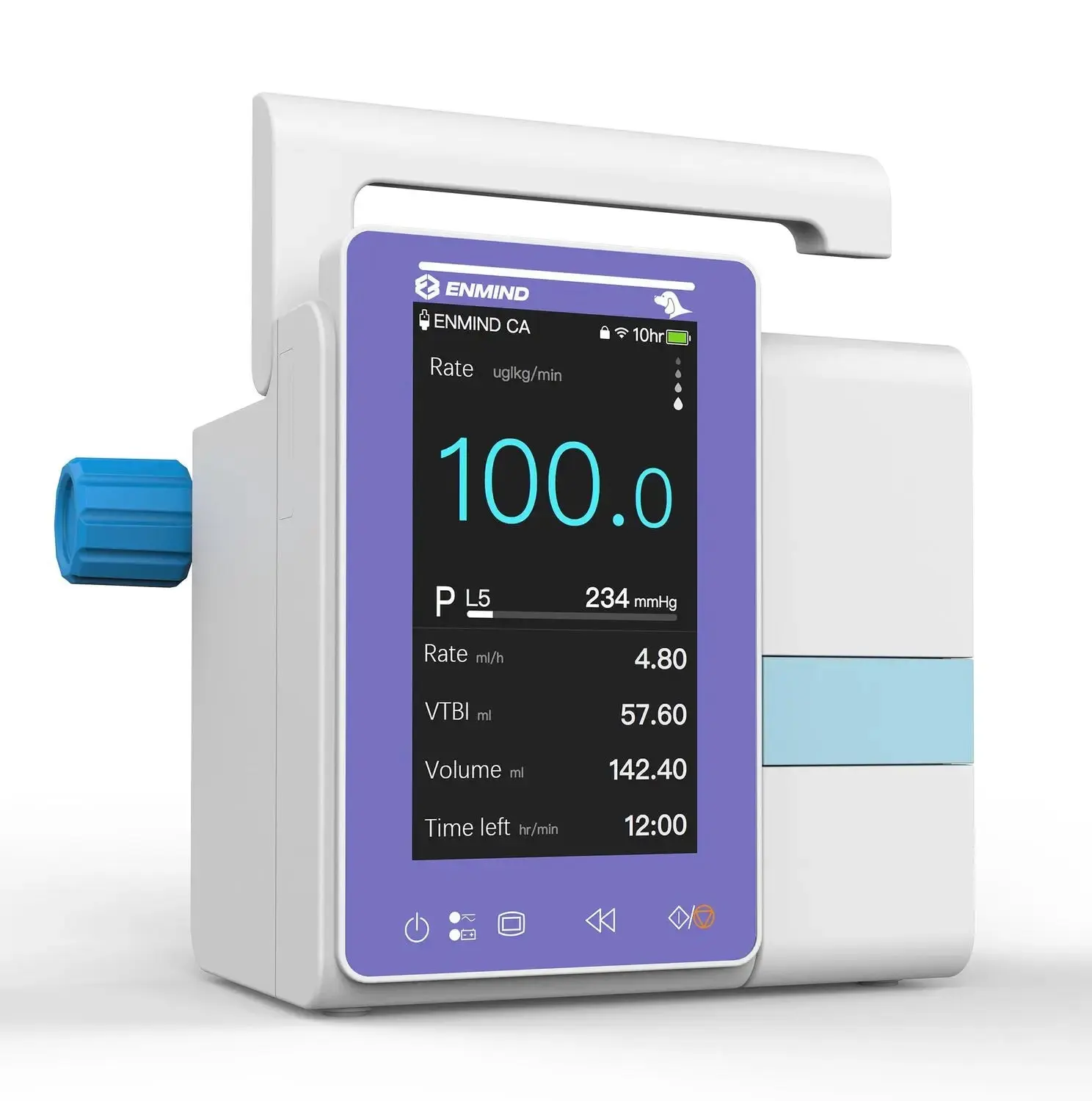 ENMIND EN-V5 Veterinary Infusion Pump 4.3" Color Touch Screen - Image 3