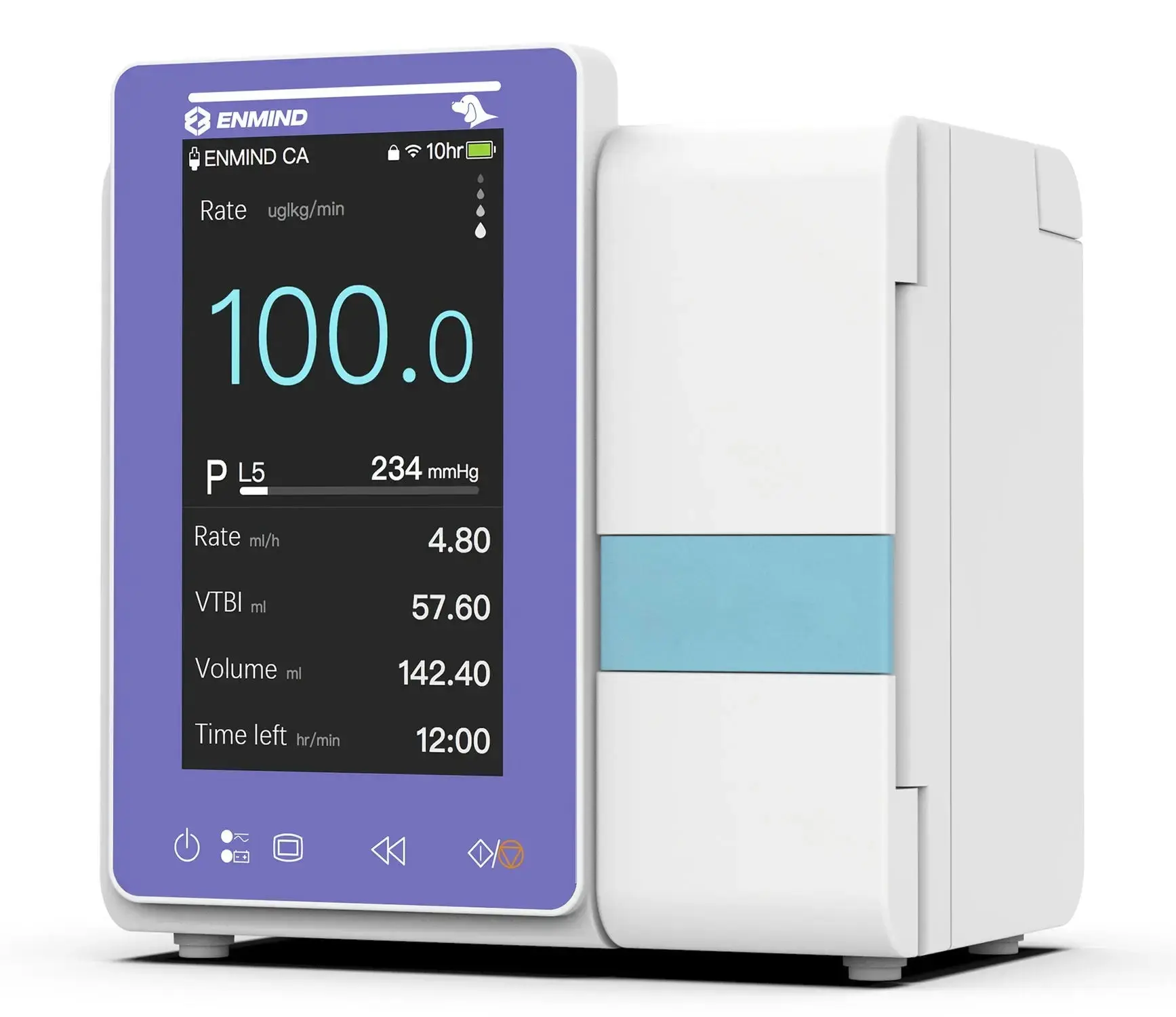 ENMIND EN-V5 Veterinary Infusion Pump 4.3" Color Touch Screen - Image 4