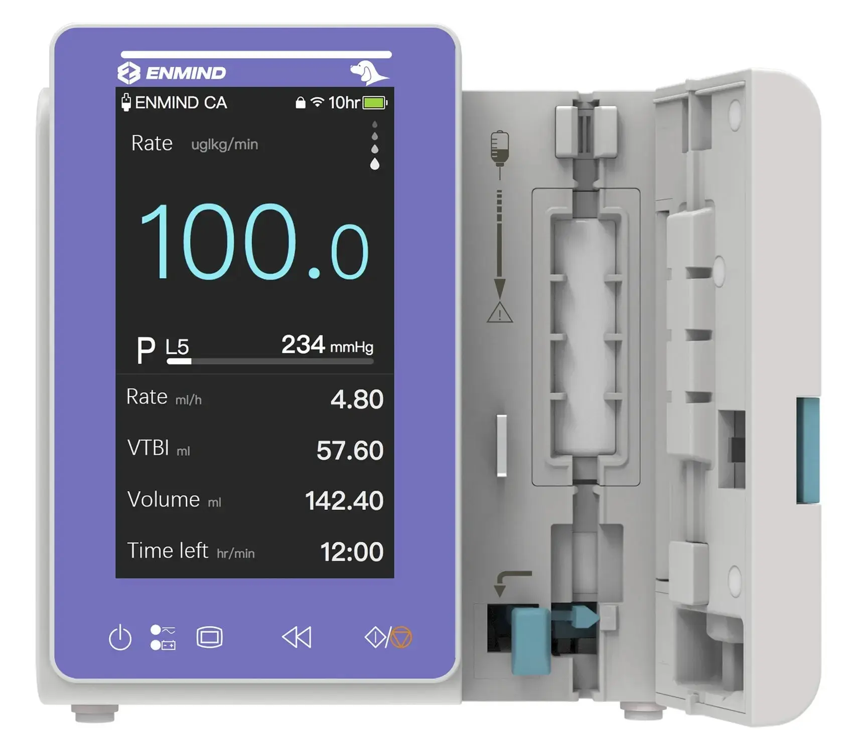 ENMIND EN-V5 Veterinary Infusion Pump 4.3" Color Touch Screen - Image 8