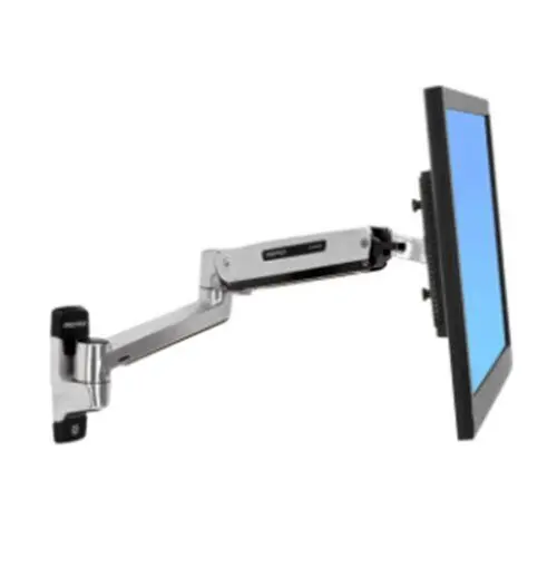 Ergotron 45-253-026 LX Wall Mount System with a Small CPU Holder