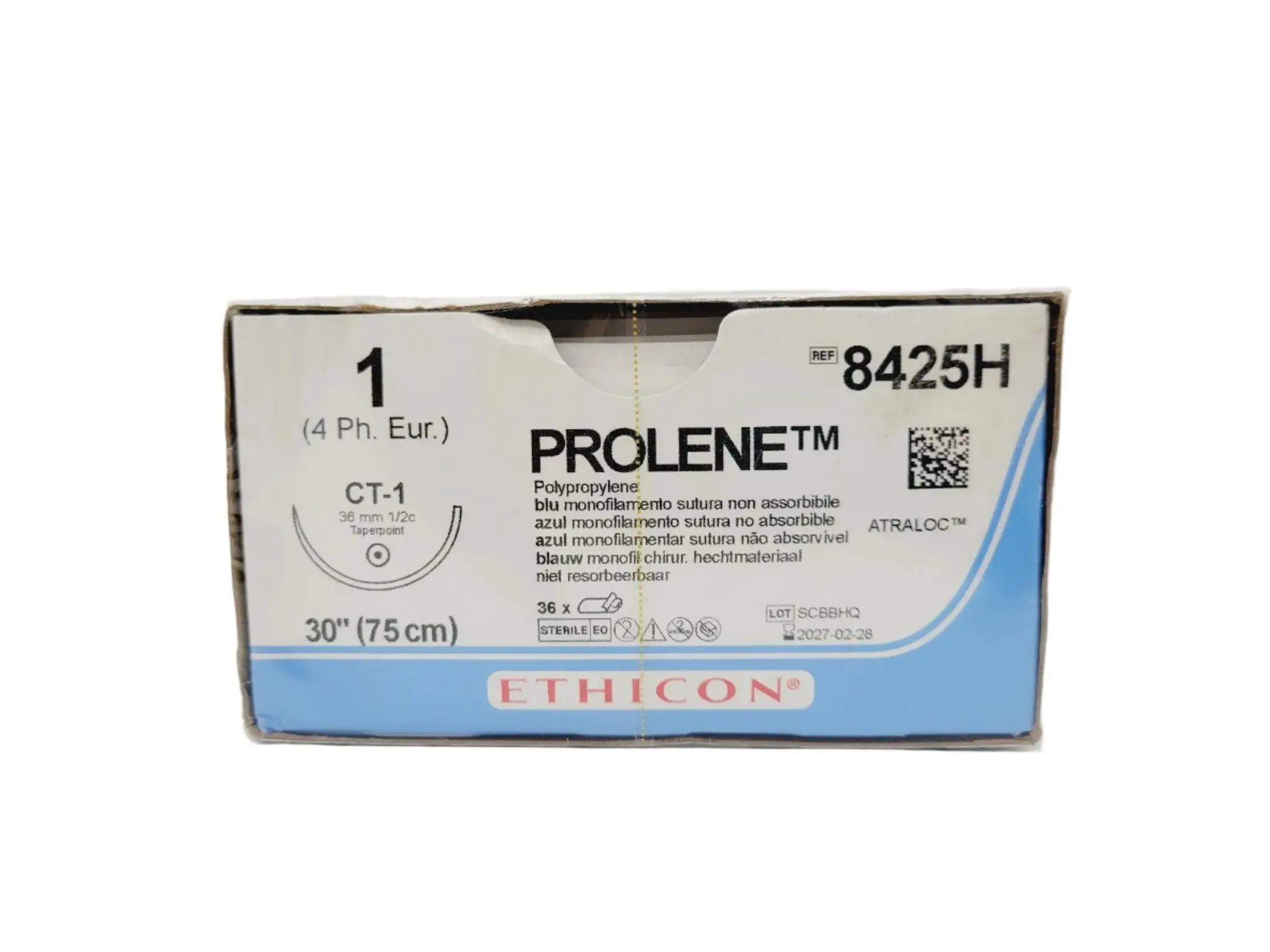 Ethicon 8425H 1 PROLENE BLUE 1X30" CT-1 Box of 36